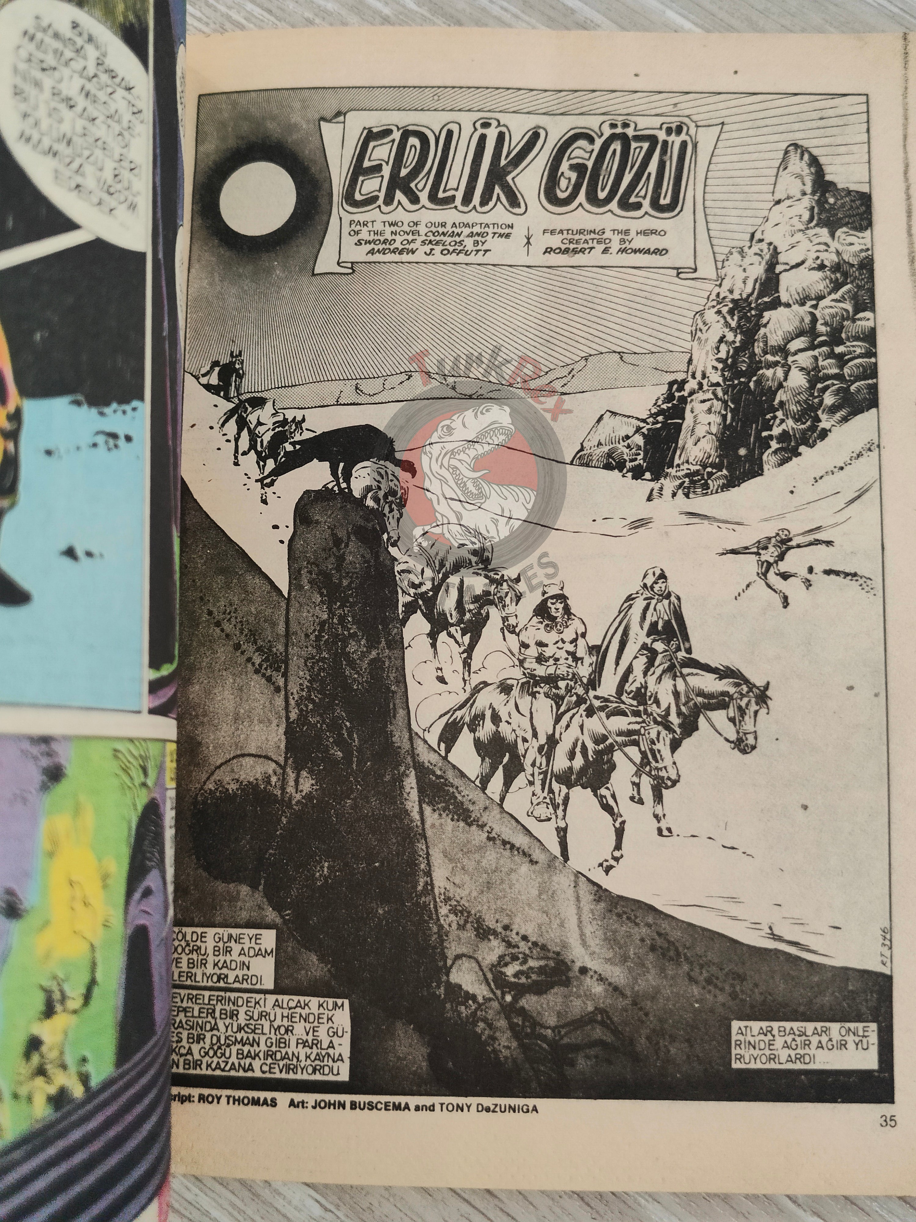 Conan Renkli #13 Turkish Comic Turkey Only Cover King Conan #2 Saga #62