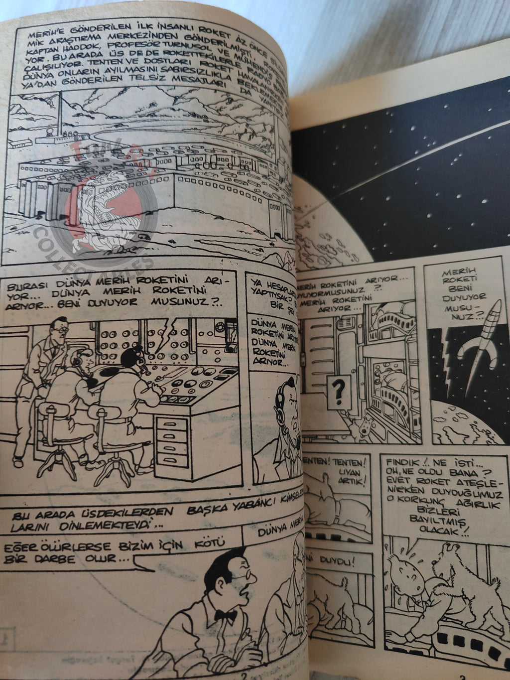Tintin – Explorers on the Moon mid 1980s Turkish Edition Comic Turkey 2