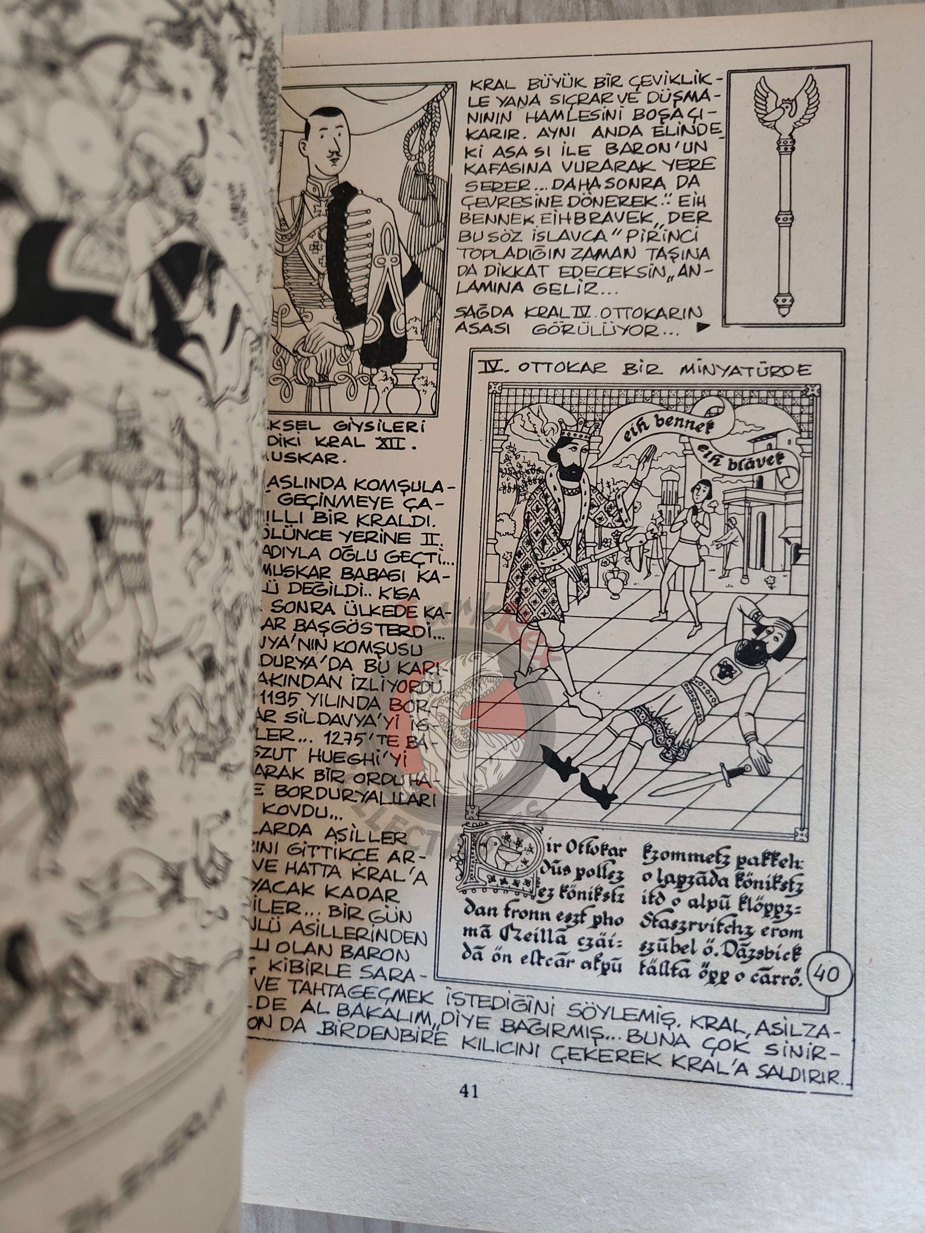 Tintin – King Ottokar's Sceptre early 1980s Turkish Edition Comic Turkey 1