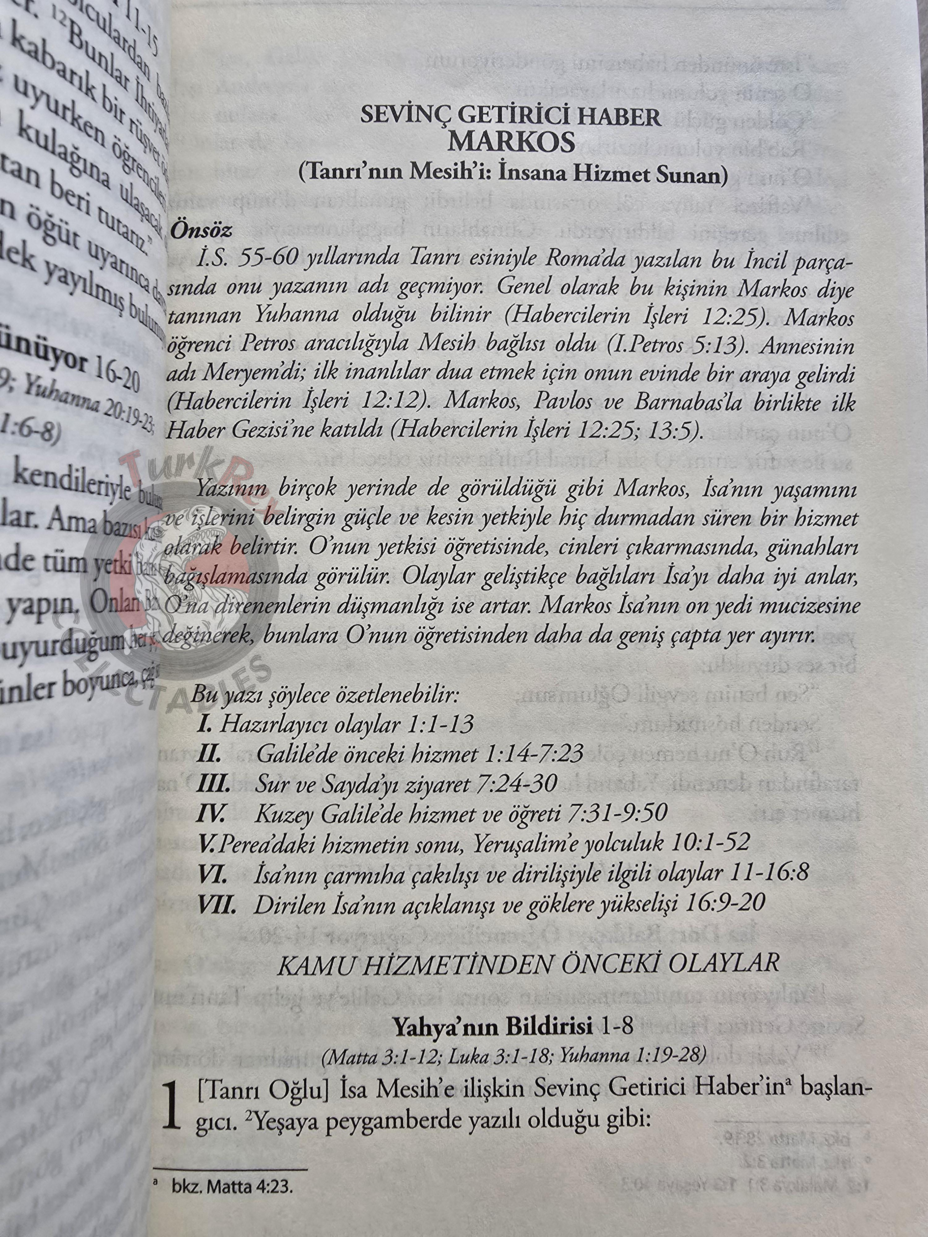 Bible The Holy Gospel 2014 Turkish Book New Testament