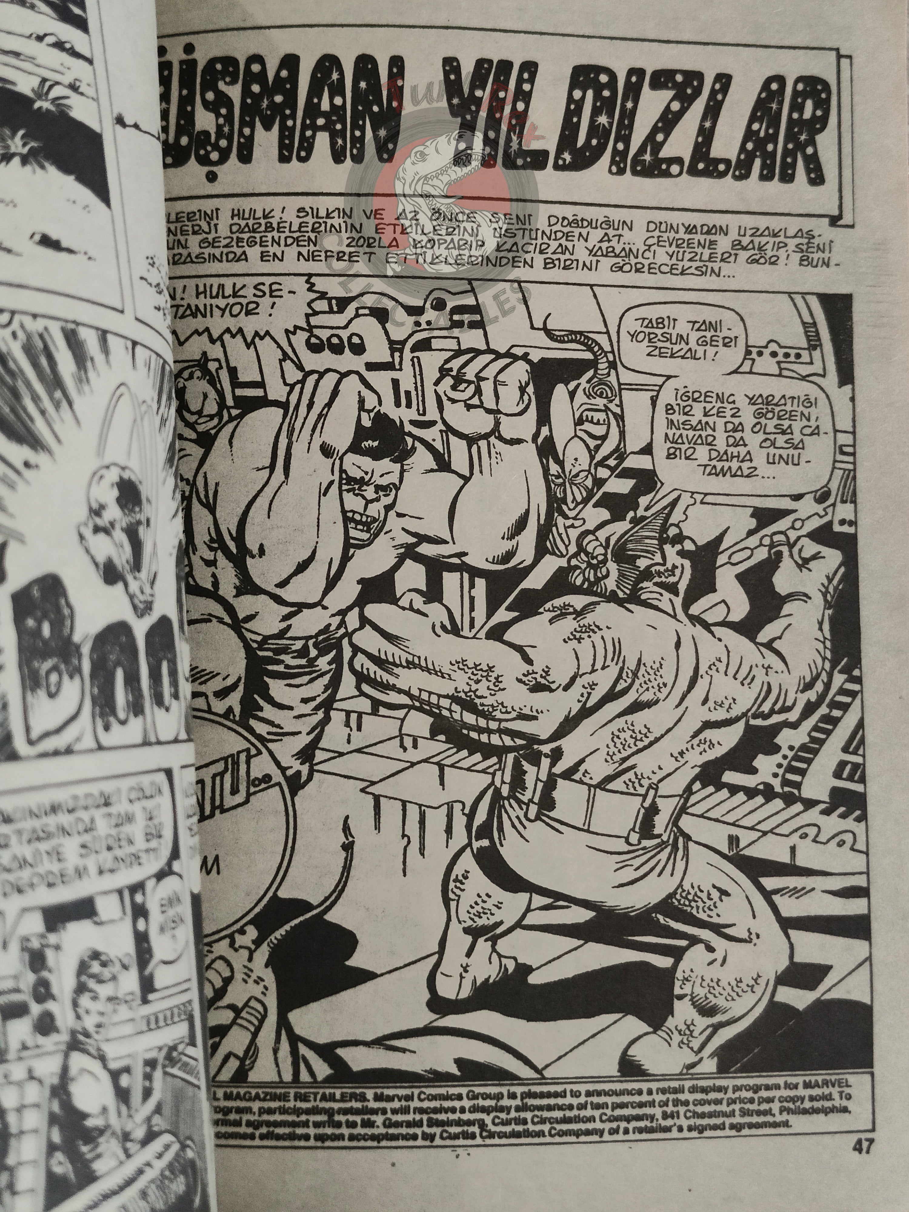 Hulk #2 1987 Turkish Comic Turkey cover #17