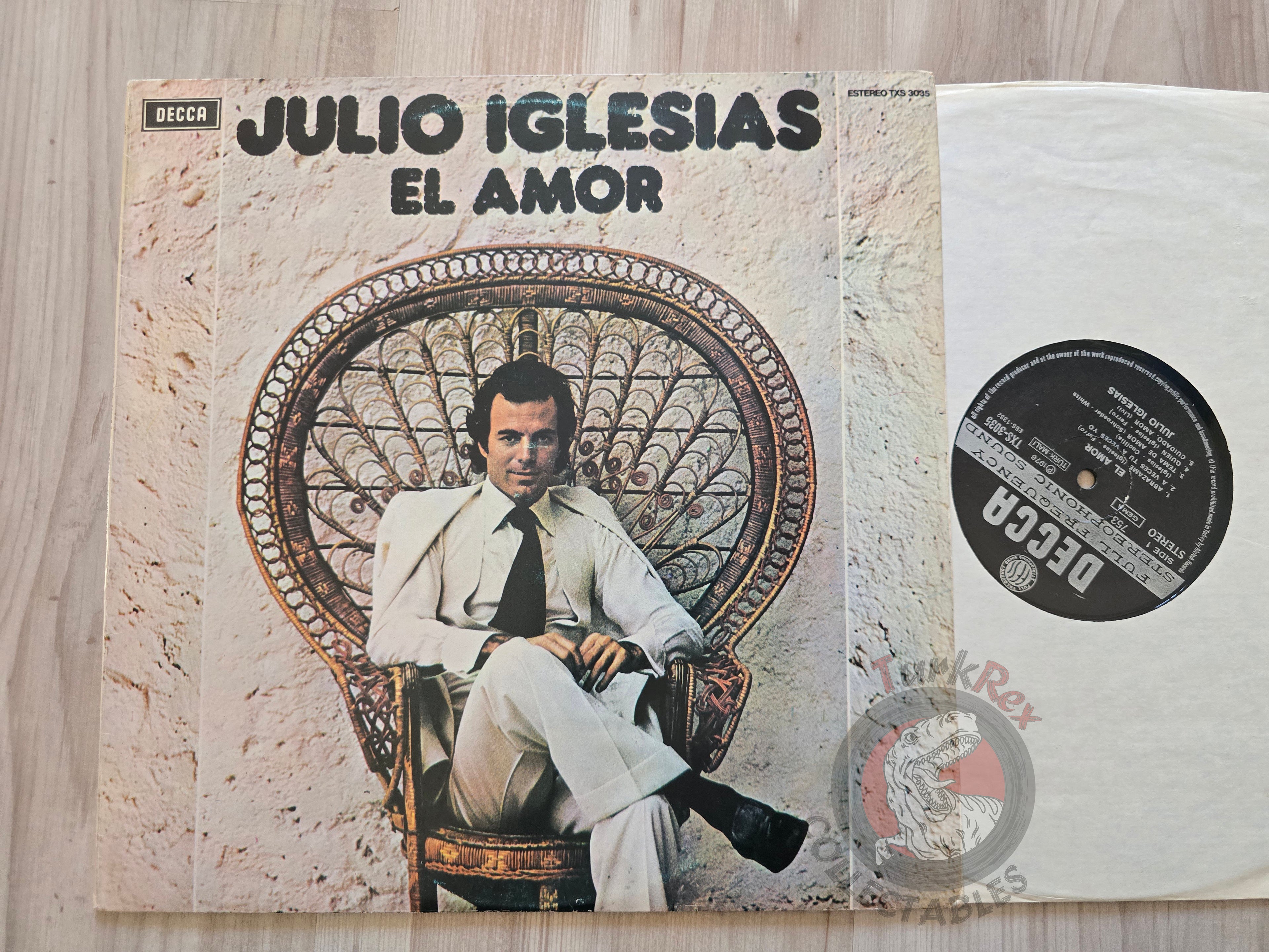 Julio Iglesias – El Amor Turkish Pressing Vinyl Turkey Edition