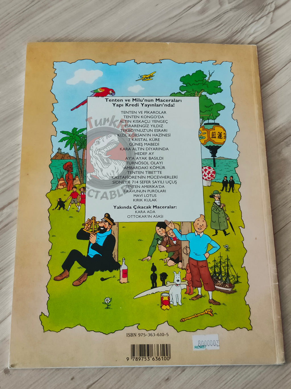 Tintin – The Blue Lotus 1997 Turkish Edition Comic Turkey 1st YKY B