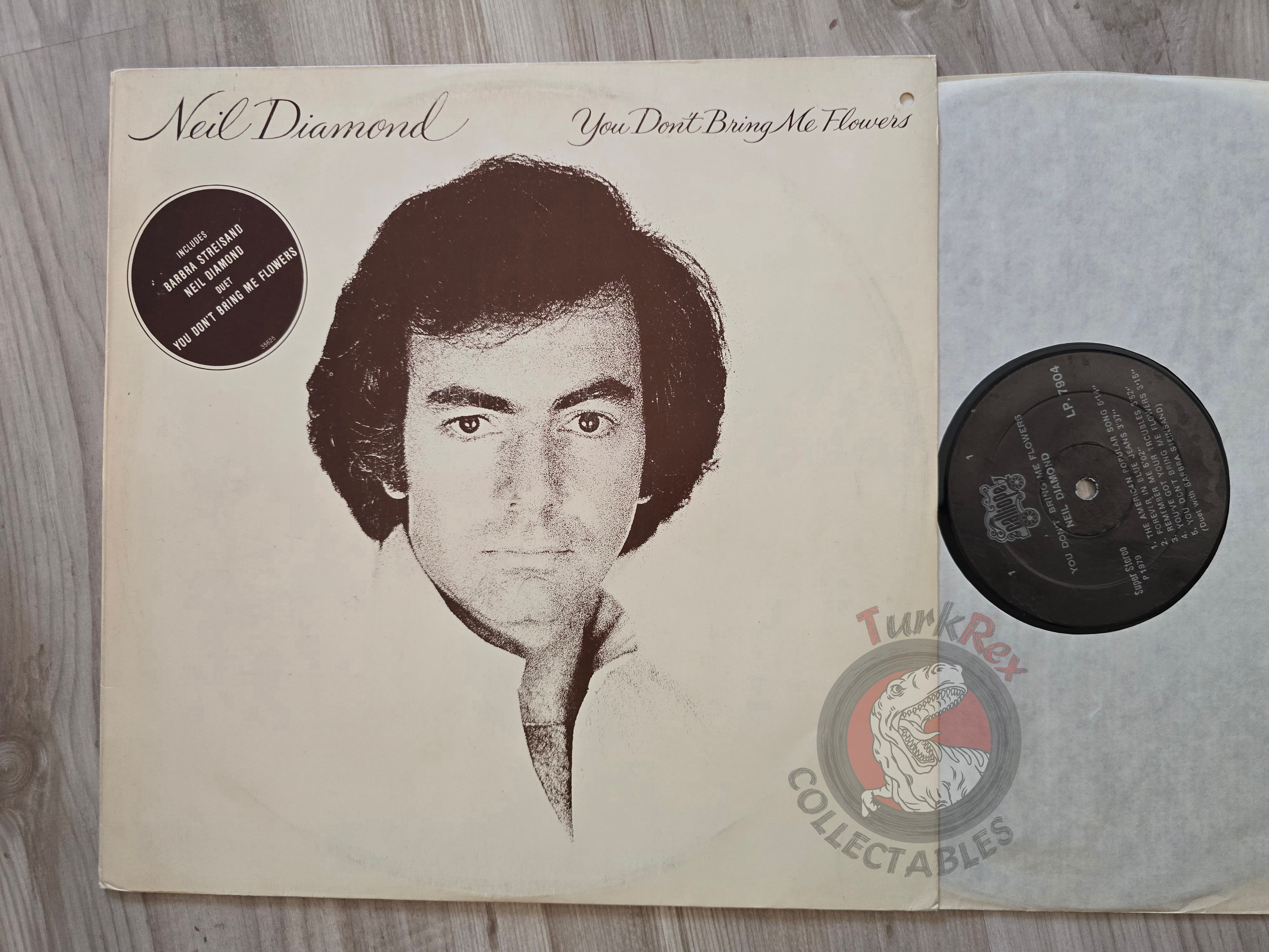 Neil Diamond – You Don't Bring Me Flowers Turkish Pressing Vinyl Turkey Edition