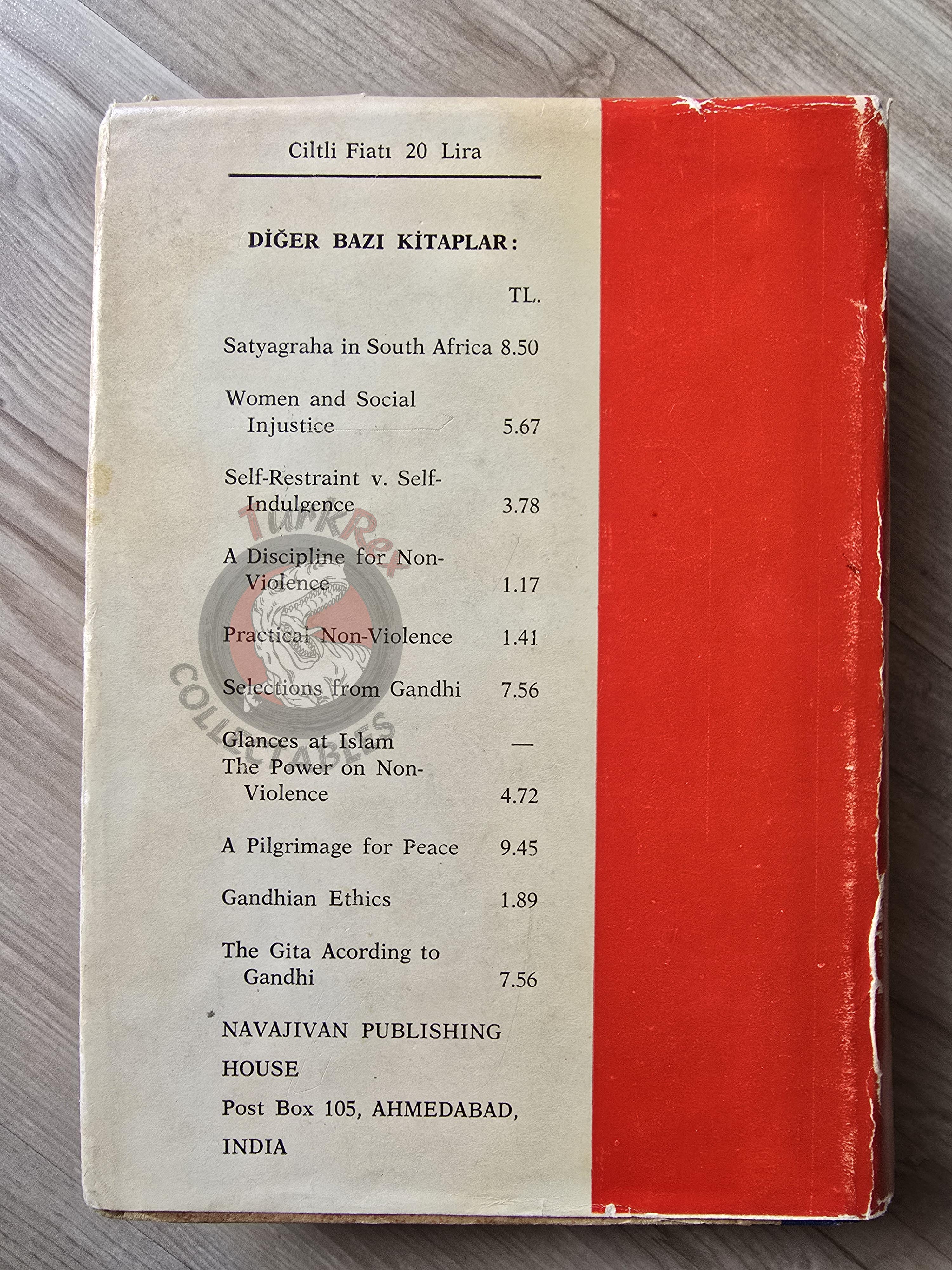 Mahatma Gandhi – The Story of My Experiments with Truth 1963 HC 1st Turkish Book Turkey