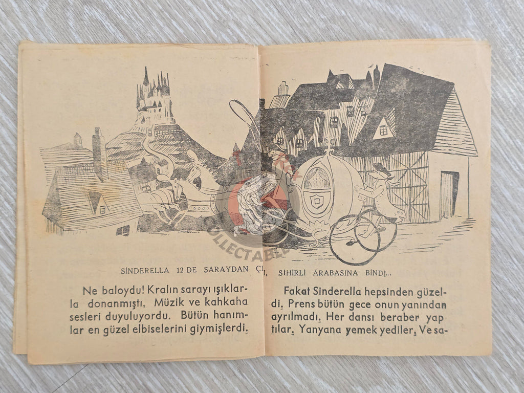 Grimm Brothers – Cinderella 1963 Turkish Book Turkey Illustrated