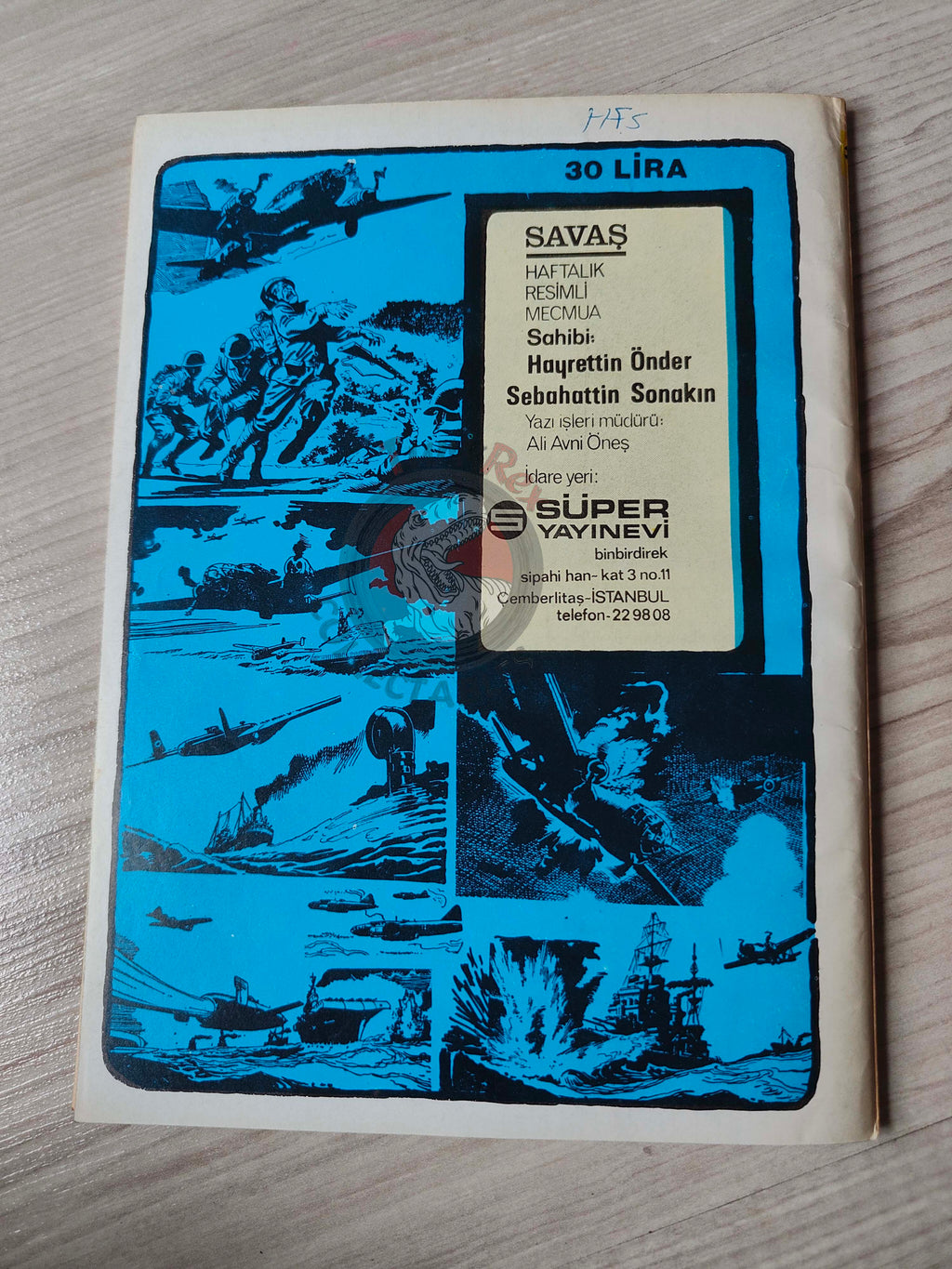 War Picture Library #3 1981 Turkish Comic Turkey WW2 stories