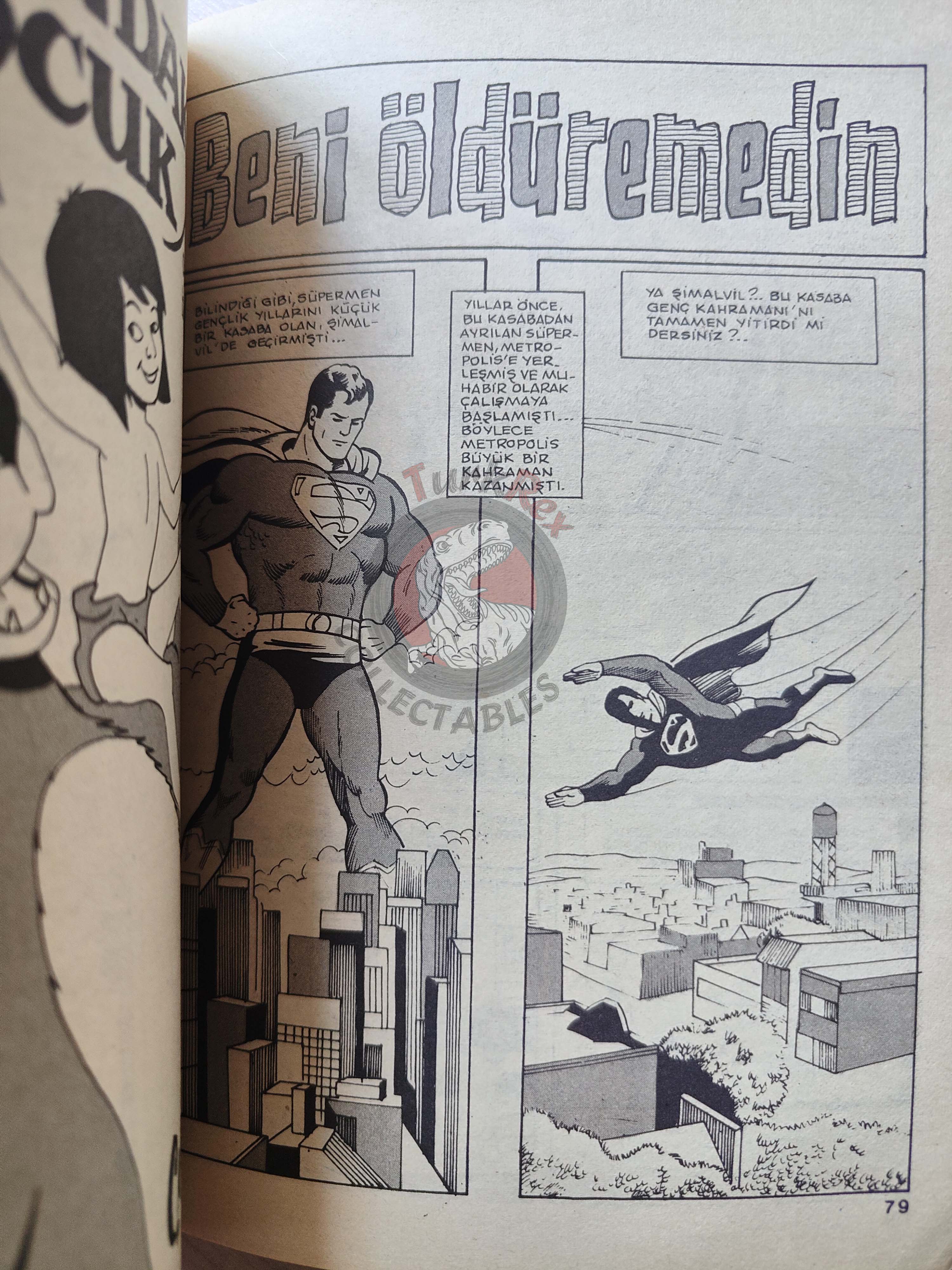 Superman #36 1985 Turkish Comic Turkey #385 #386 #284 Action Comics #544