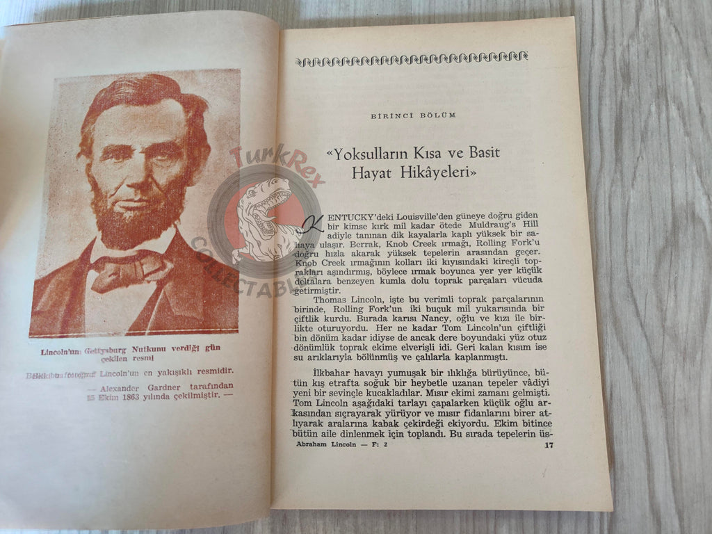 Benjamin P. Thomas – Abraham Lincoln 1952 1st Turkish Book Turkey