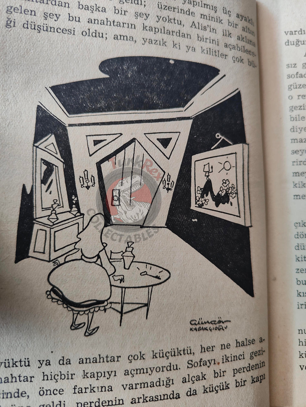 Lewis Carroll – Alice in Wonderland 1953 Turkish Book Turkey Illustrated