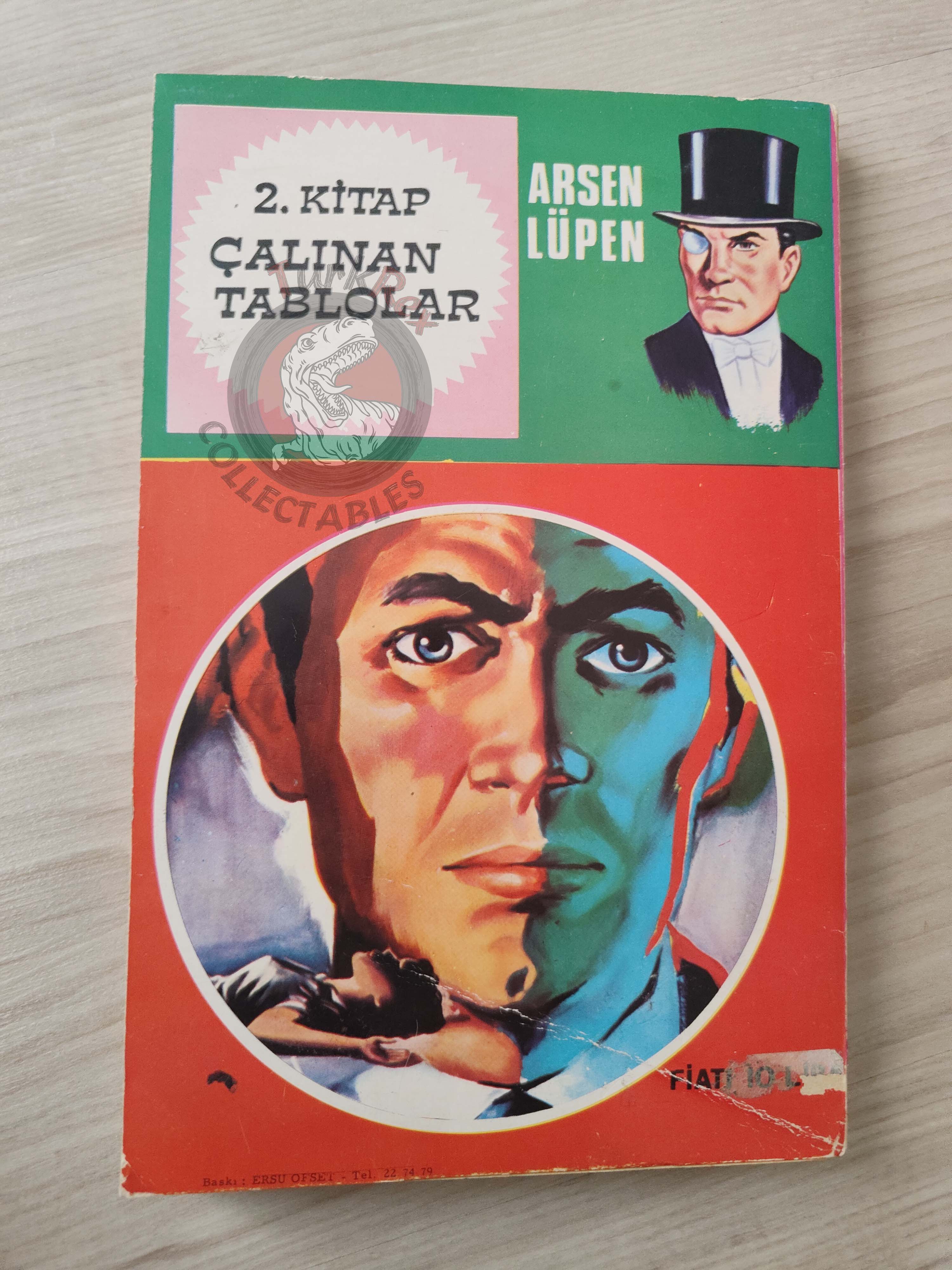 Arsène Lupin #1 Les Confidences d’Arsène Lupin 1972 Turkish Book Turkey Maurice Leblanc