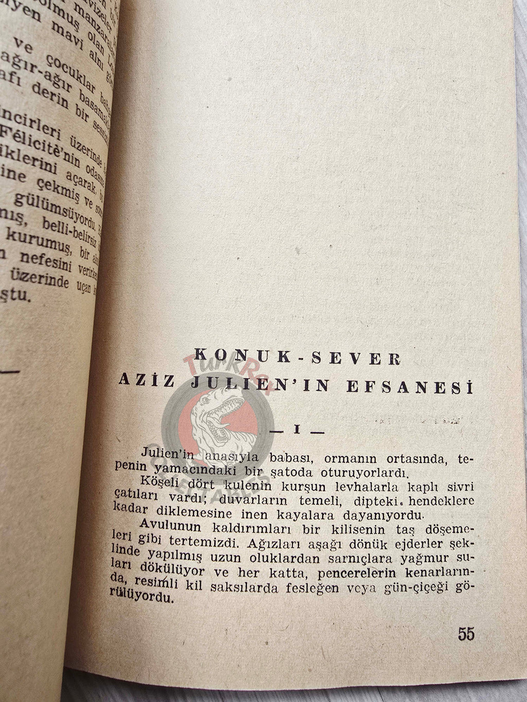 Gustave Flaubert – Three Stories: Herodias 1955 1st Turkish Book Turkey