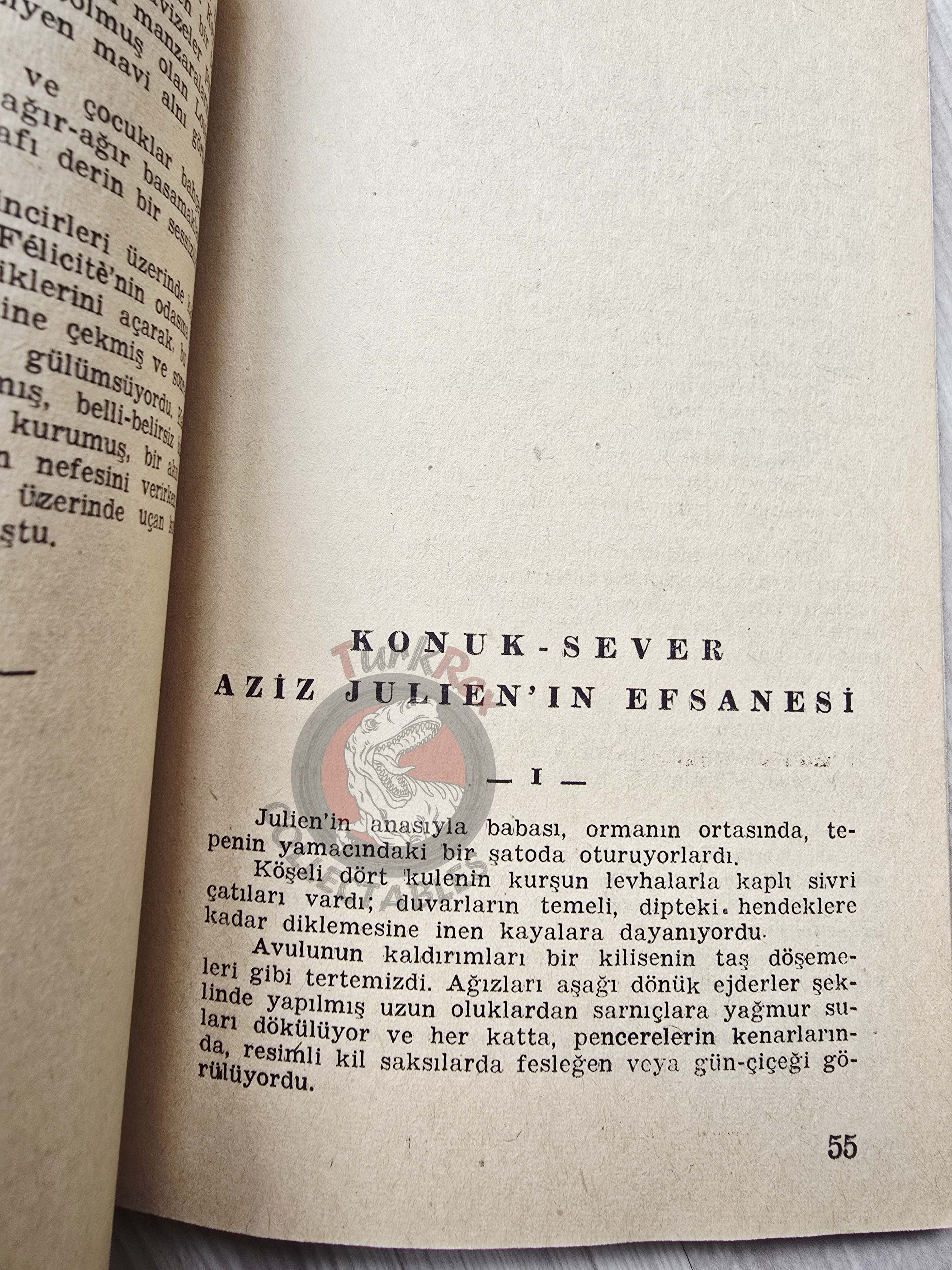 Gustave Flaubert – Three Stories: Herodias 1955 1st Turkish Book Turkey