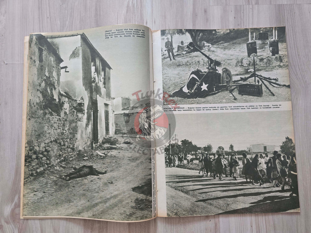Hayat 1967 Cyprus Under Tension Turkish Mag Turkey Jacqueline Kennedy War