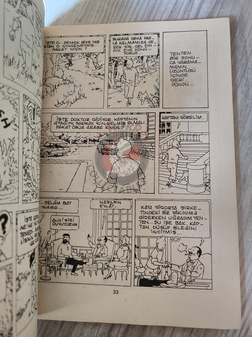 Tintin – The Castafiore Emerald early 1980s Turkish Edition Comic Turkey 1