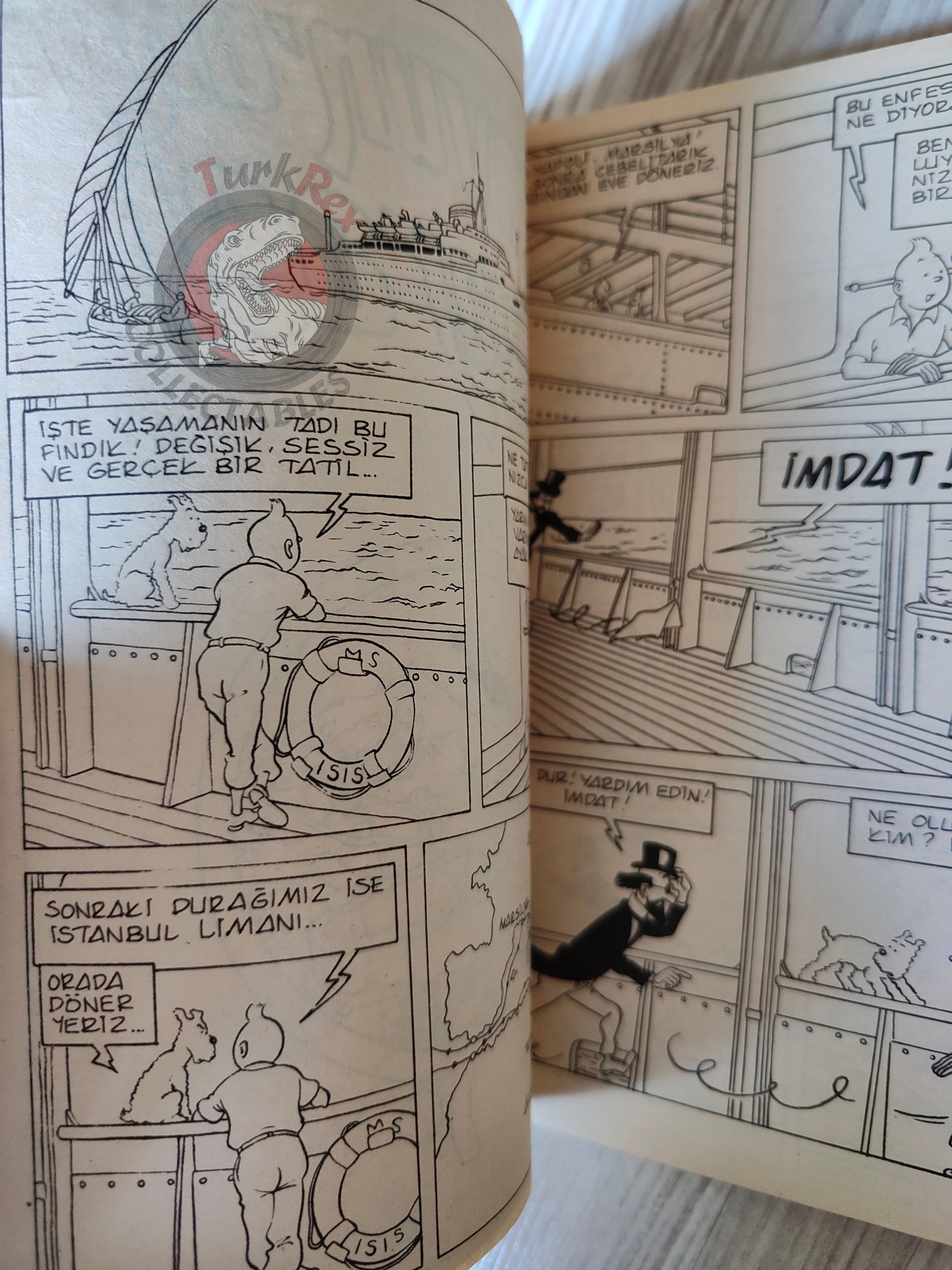 Tintin – Cigars of the Pharaoh mid 1980s Turkish Edition Comic Turkey 2