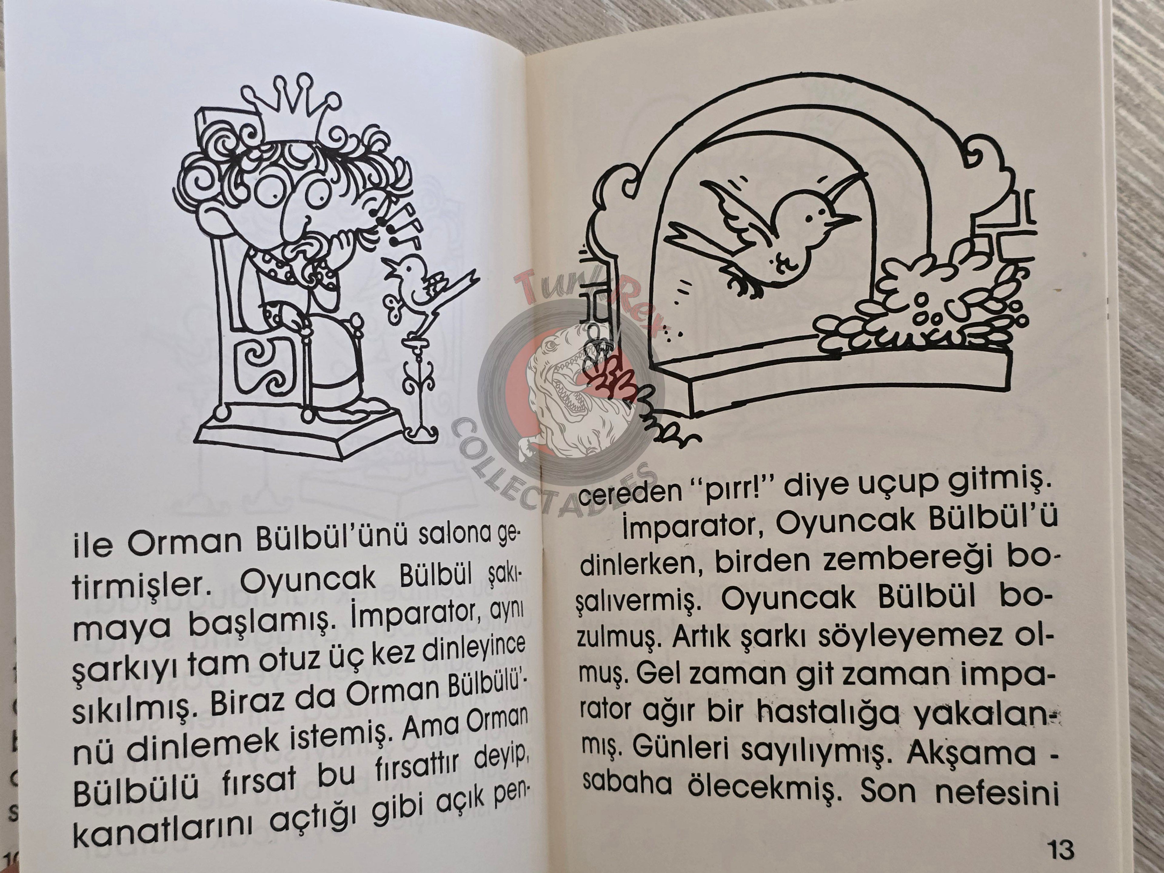 Hans Christian Andersen – The Nightingale 1994 Turkish Book Turkey Illustrated