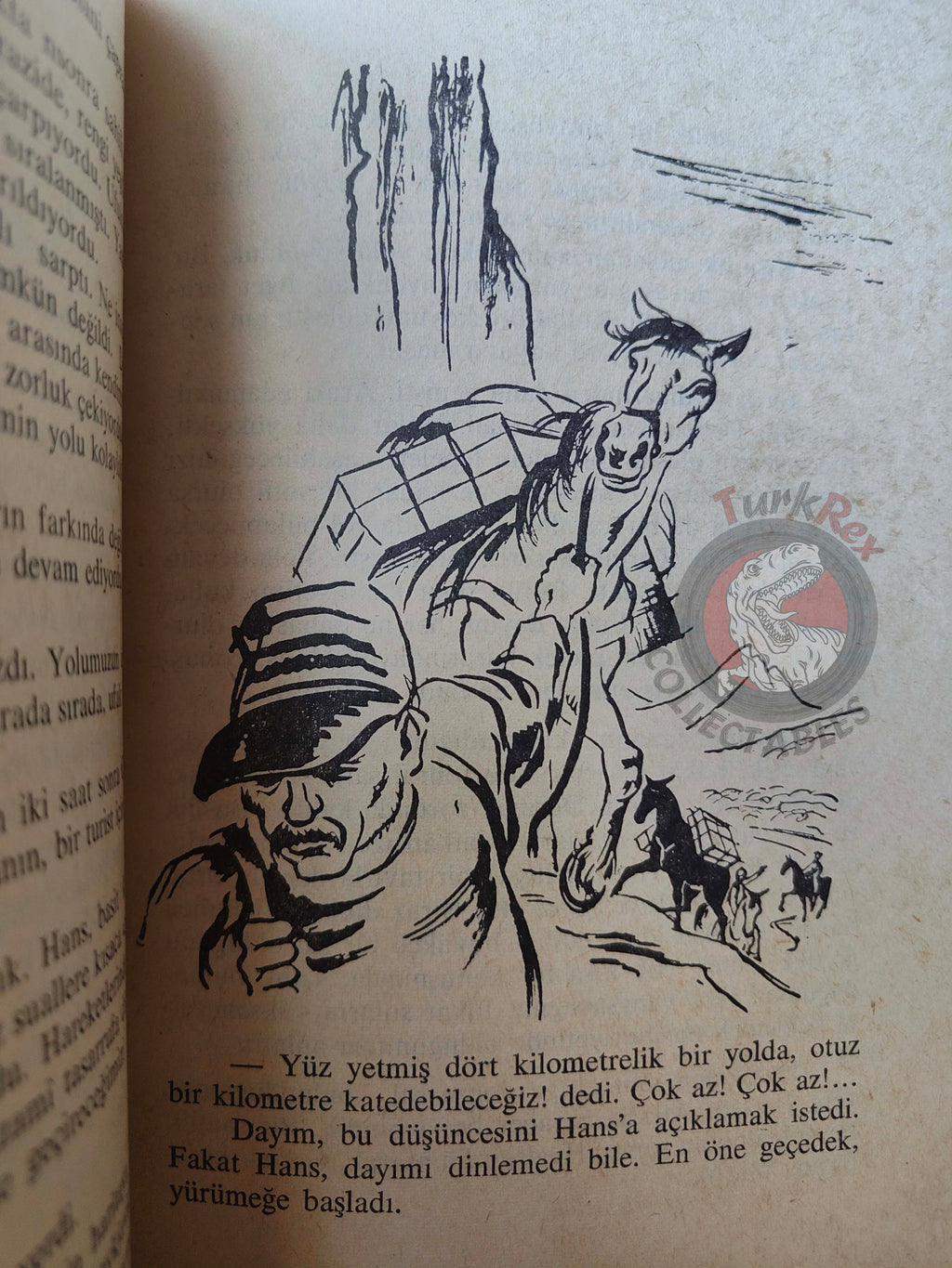 Jules Verne – Journey to the Center of the Earth 1967 Turkish Book Turkey Illustrated