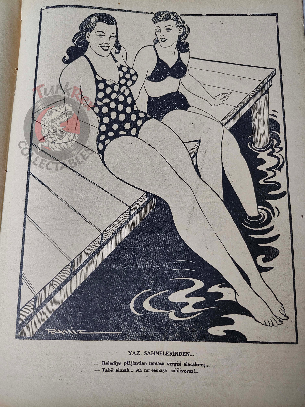 Karikatür 1944 Humor Magazine Turkish Turkey The Axis Germany WW2 era Japan