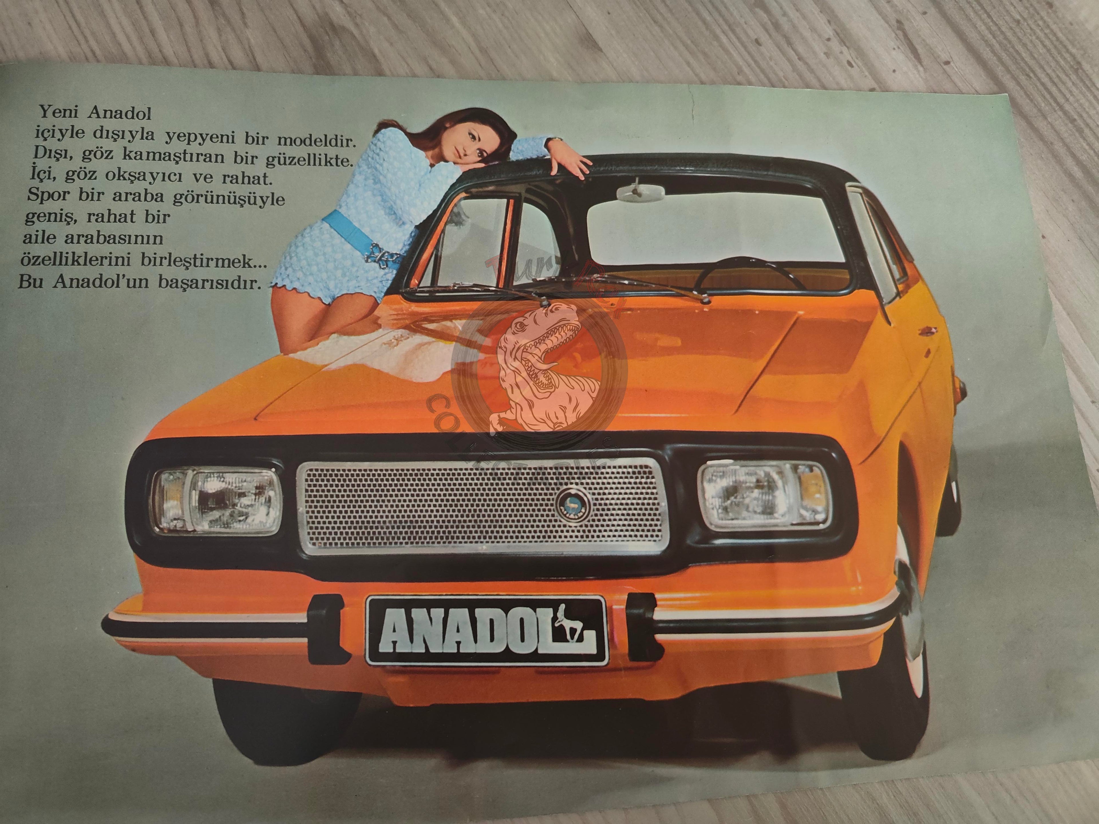 Yeni Anadol Sales Brochure A2 SL 70s Turkish Car Turkey Koç Catalogue Ford