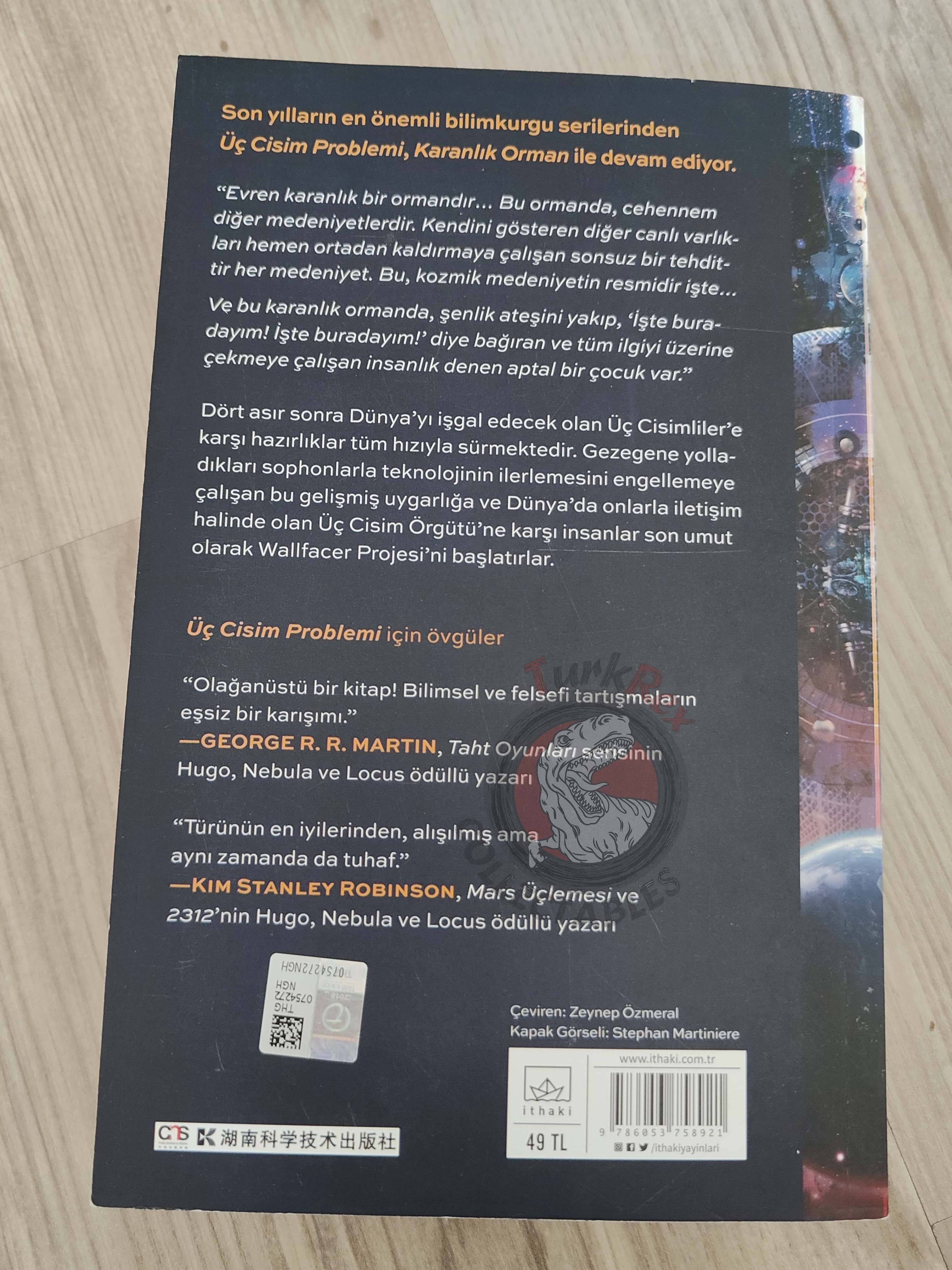Liu Cixin – The Dark Forest 2018 1st Turkish Book Turkey