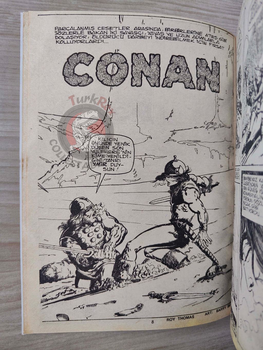 Conan ve Barbarlar #8 1994 Red Sonja Turkish Comic Turkey