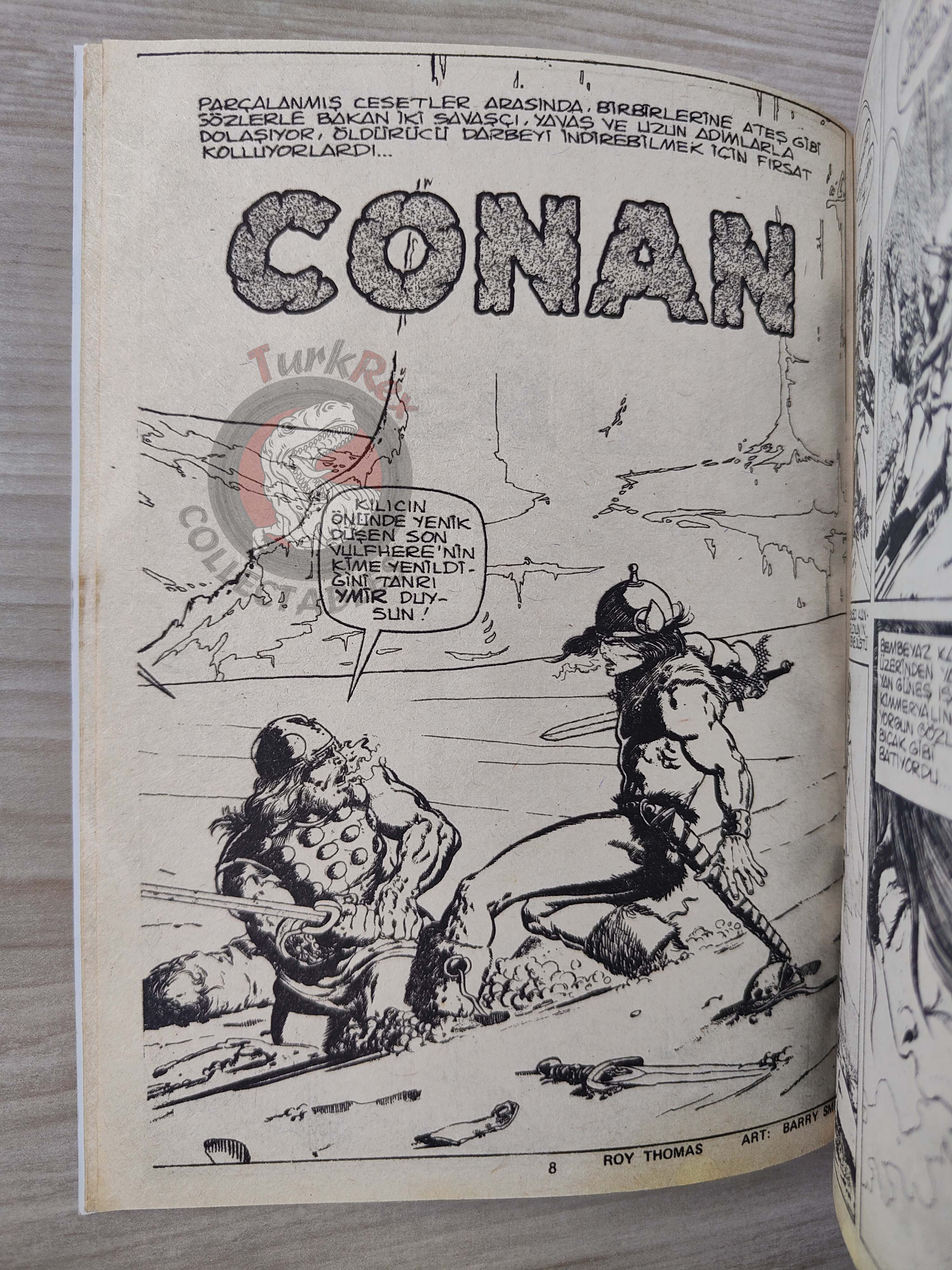 Conan ve Barbarlar #8 1994 Red Sonja Turkish Comic Turkey