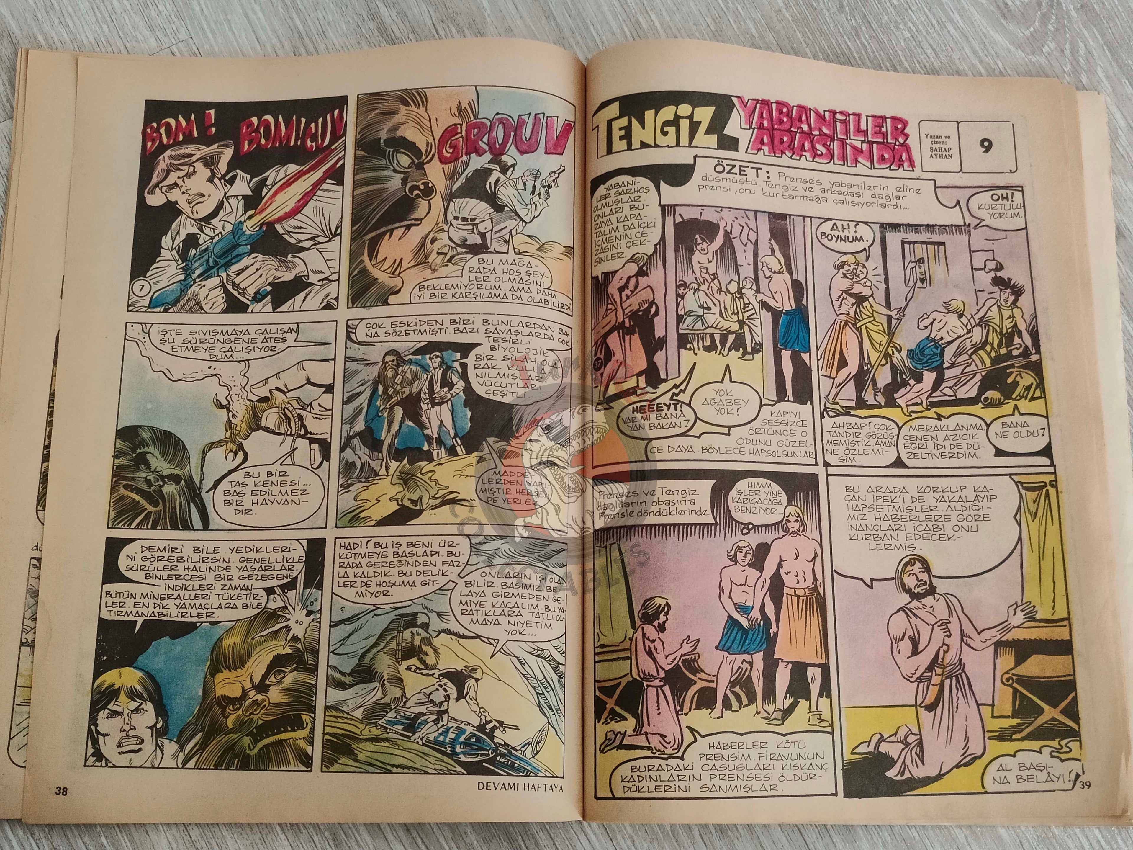 Tercüman Çocuk #39 1982 Turkish Comic Turkey Superman Star Wars #28 The Flintstones Thorgal Larry Yuma
