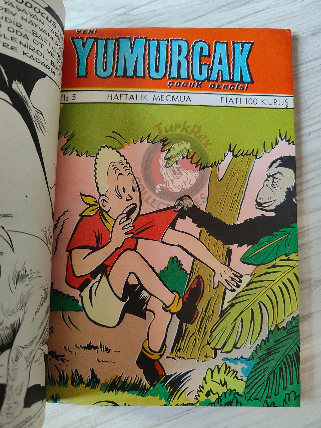 Blondin et Cirage - Le nègre blanc 1970 Turkish Comic Turkey Jijé Yumurcak Mag #2