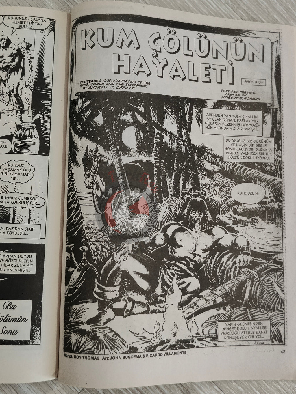 Conan #27 The Savage Sword of Conan #53 #54 Turkish Comic Turkey