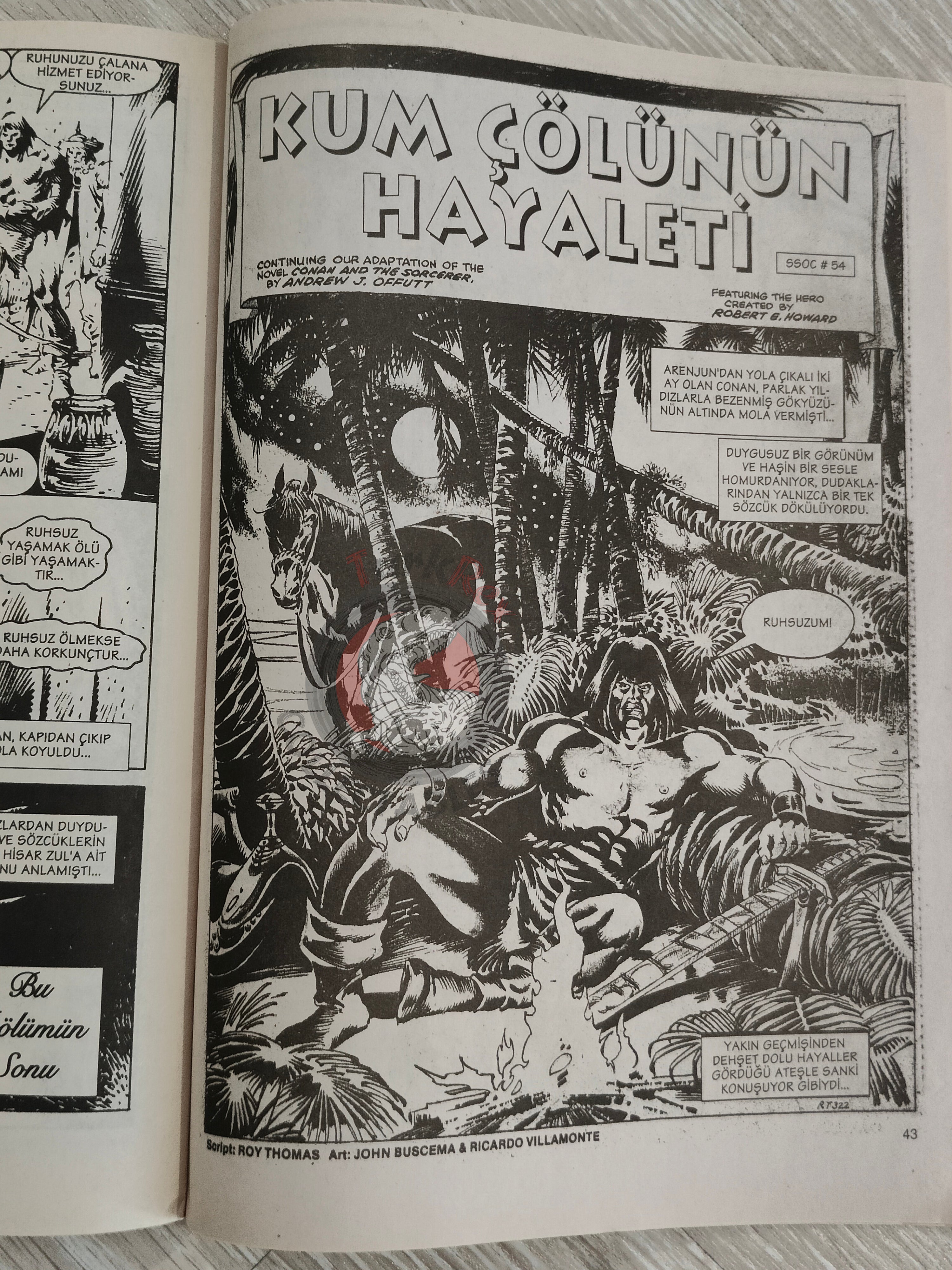Conan #27 The Savage Sword of Conan #53 #54 Turkish Comic Turkey