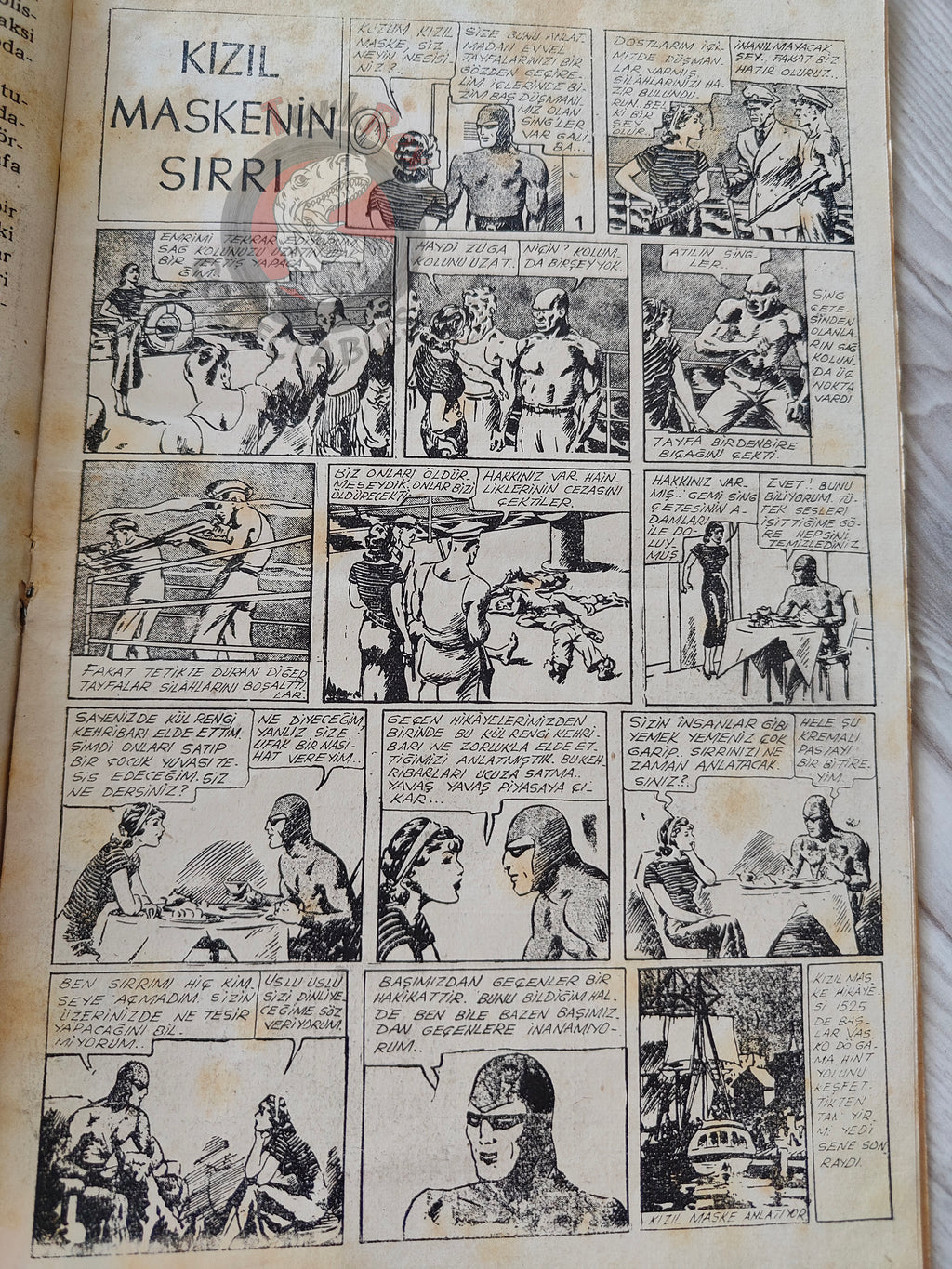 1001 Roman 1944 The Phantom - The Singh Brotherhood / The Sky Band Turkish Comic Mag Turkey