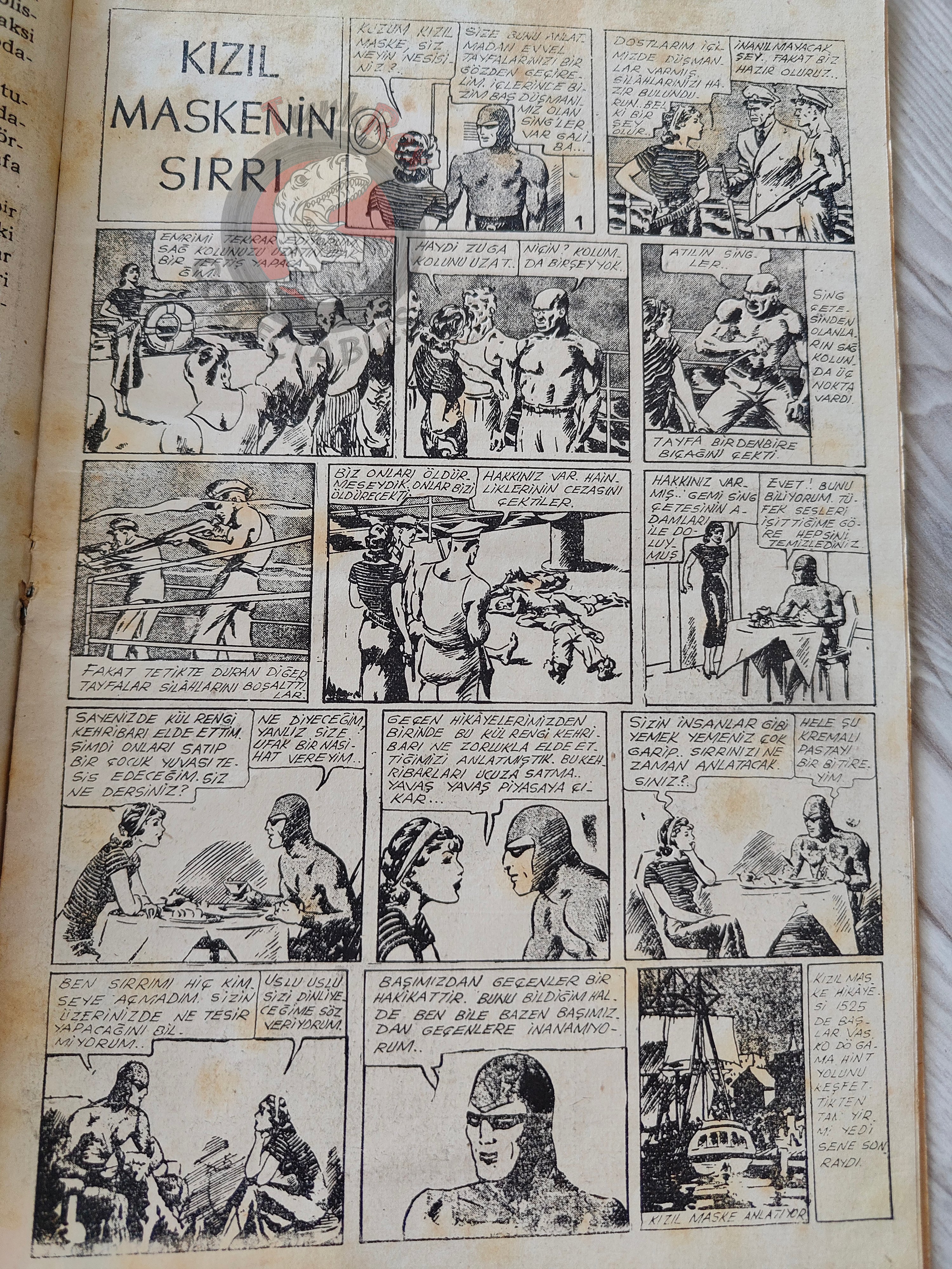 1001 Roman 1944 The Phantom - The Singh Brotherhood / The Sky Band Turkish Comic Mag Turkey
