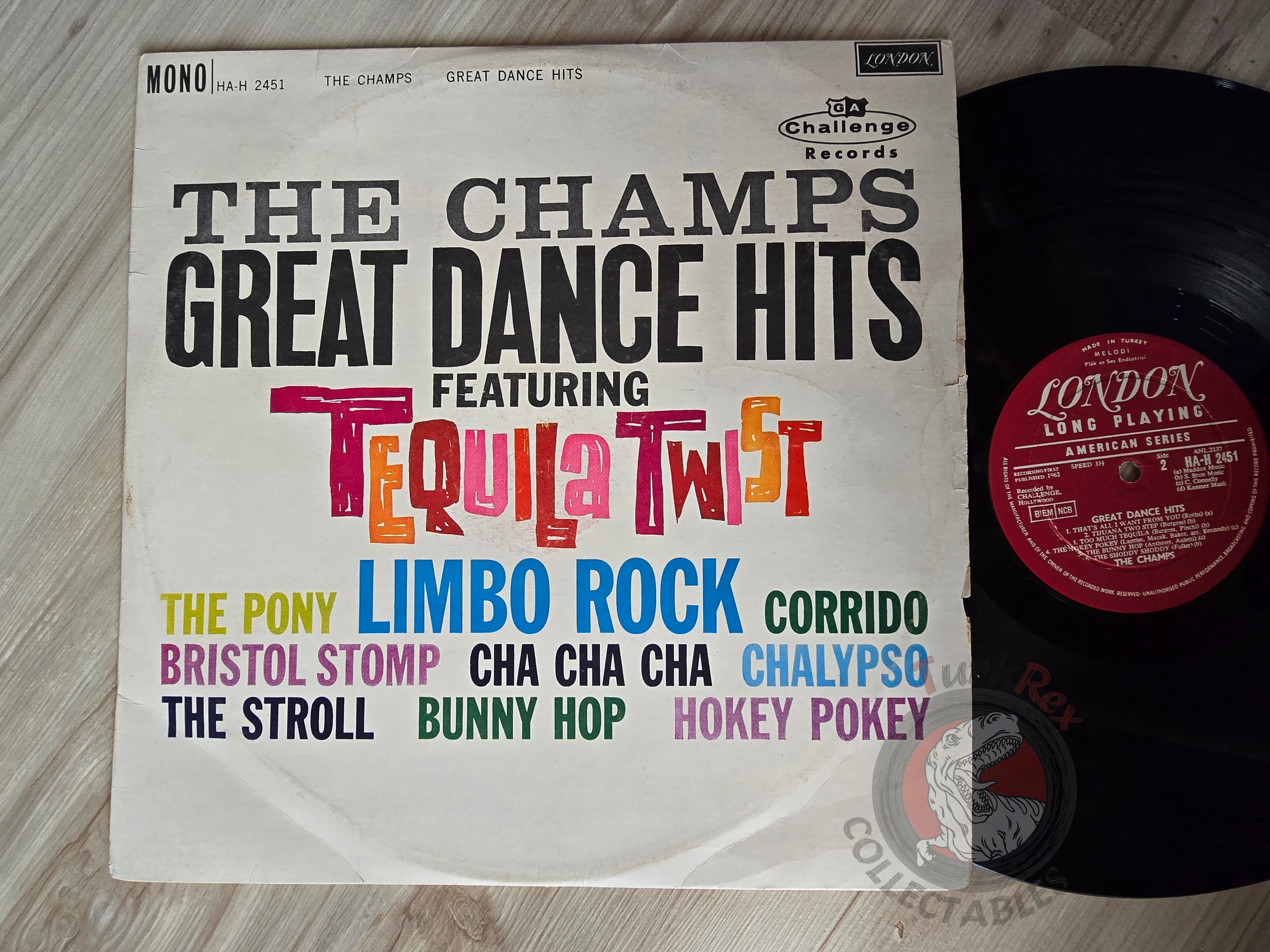 The Champs – Great Dance Hits Turkish Pressing Vinyl Turkey Edition