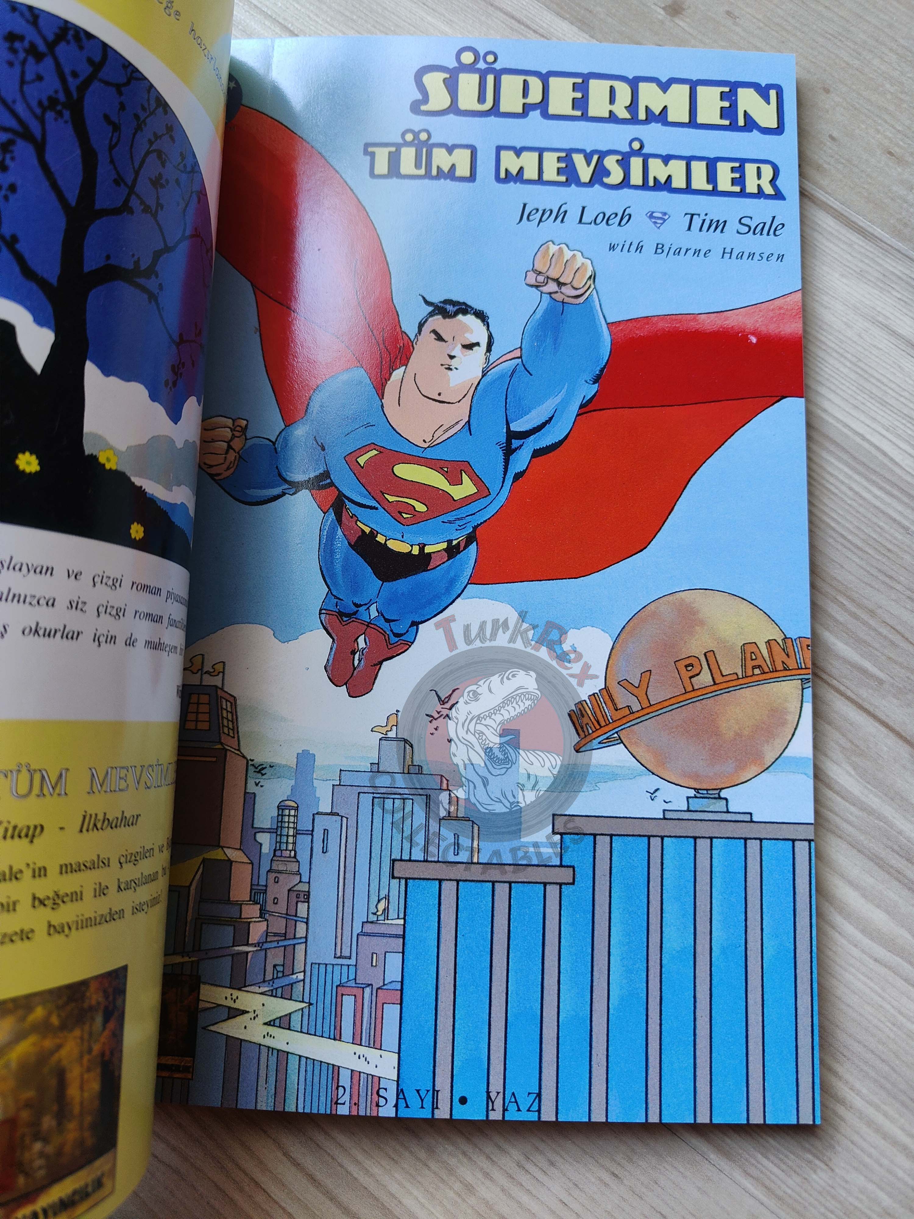 Superman for All Seasons #1 #2 #3 #4 1998 Turkish Comic Turkey