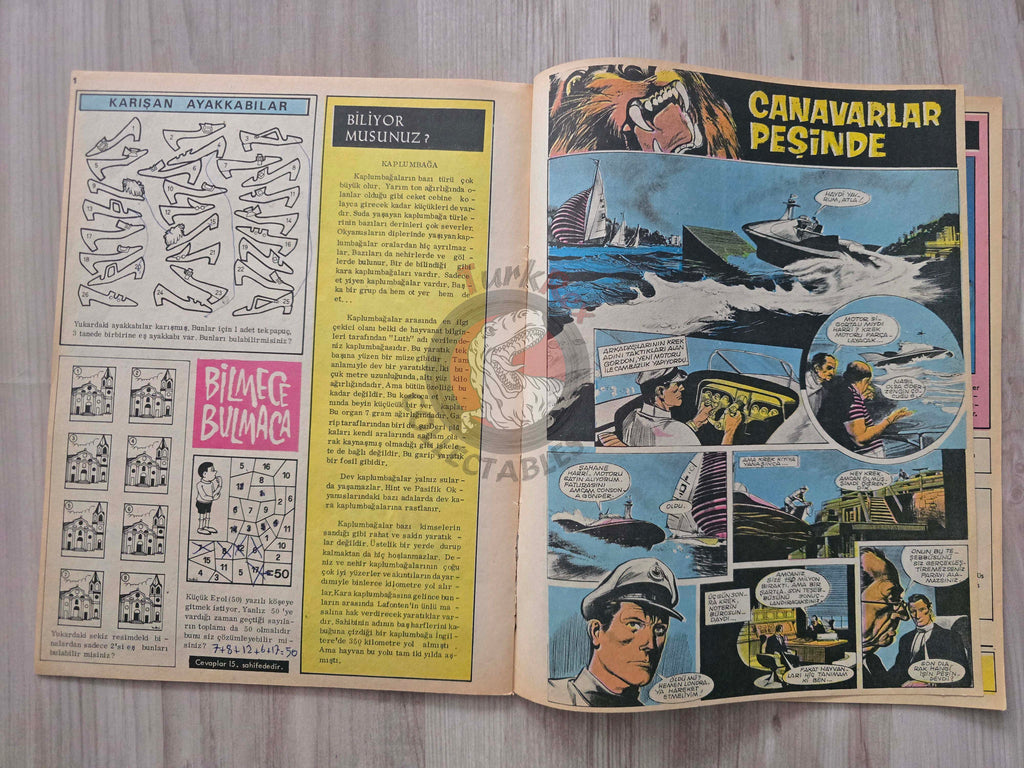 Amatör #11 Johnny Cougar Lucky Luke Turkish Comic Mag Turkey Tiger John M. Burns