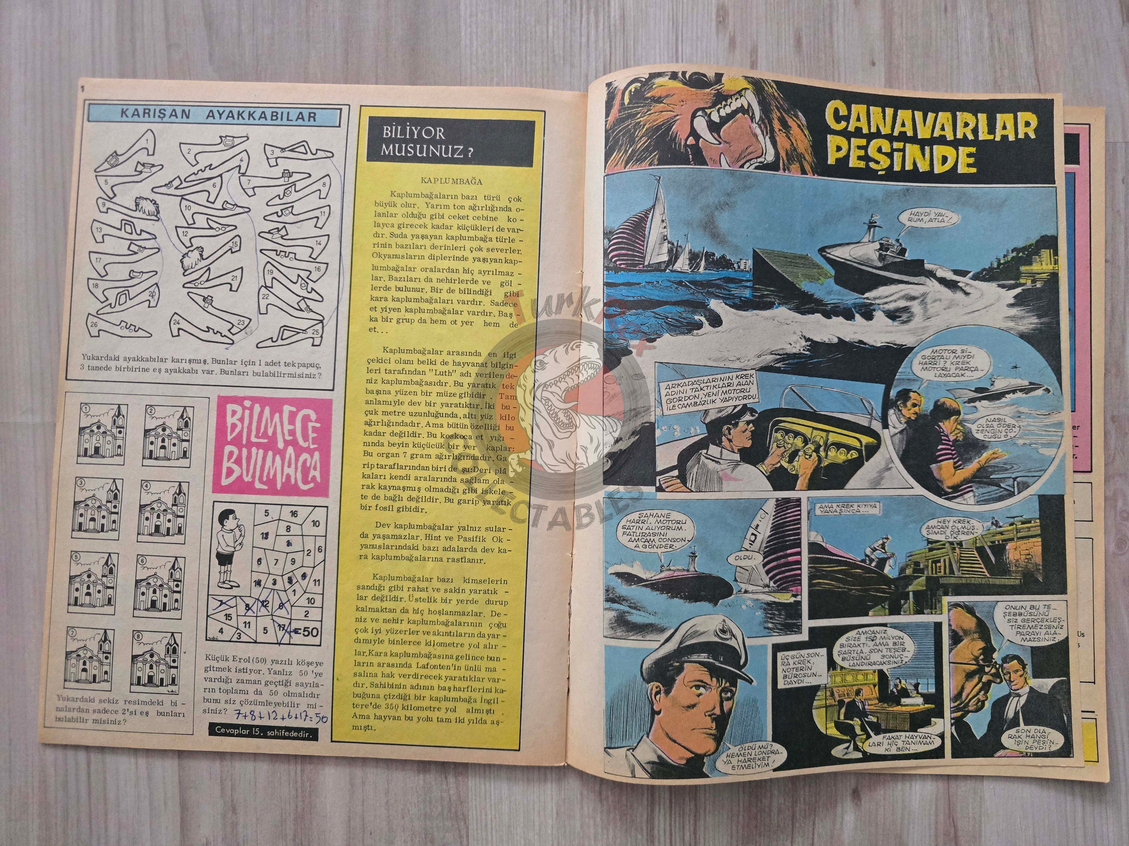 Amatör #11 Johnny Cougar Lucky Luke Turkish Comic Mag Turkey Tiger John M. Burns