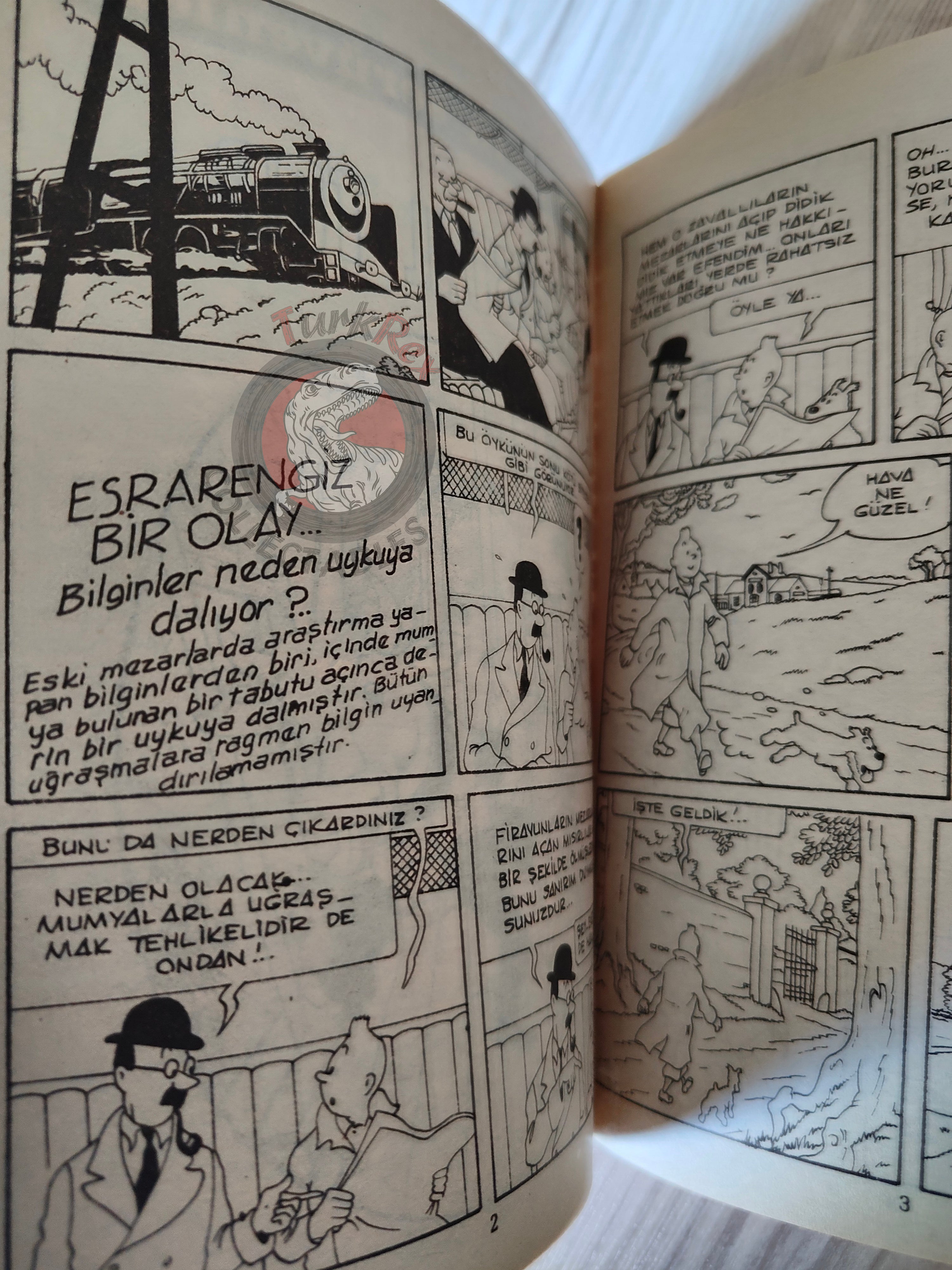 Tintin – The Seven Crystal Balls mid 1980s Turkish Edition Comic Turkey 1
