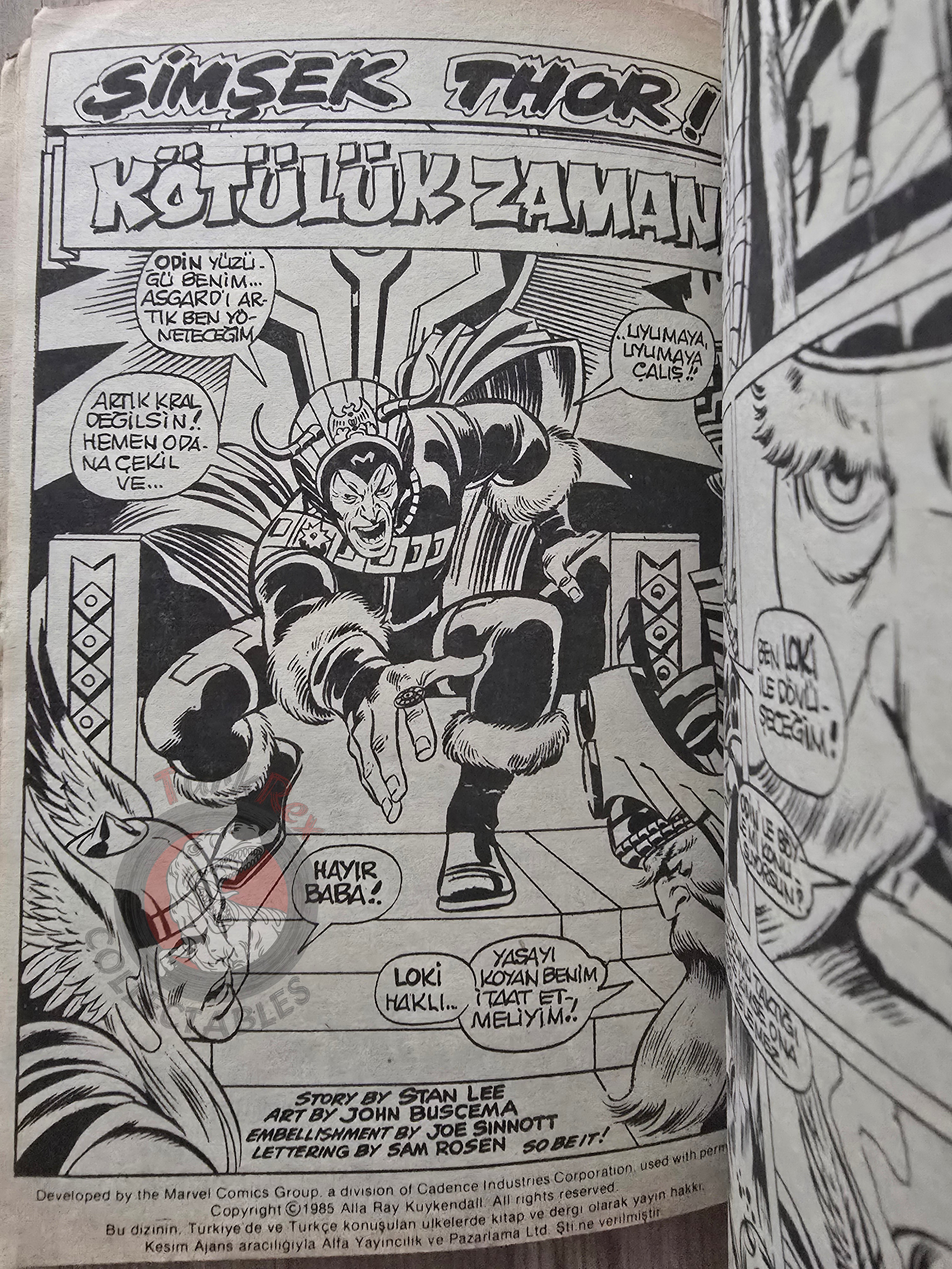 Thor Vol #2 1987 Turkish Comic Turkey The Mighty Thor #188–196 cover #180