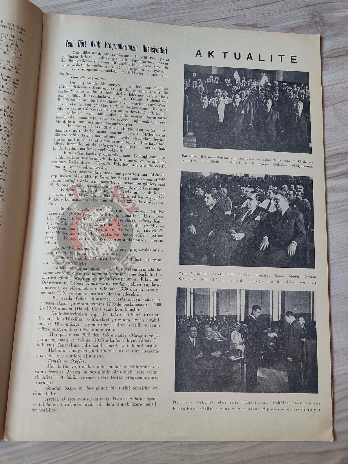 Radyo 1943 Victory Day Turkish Magazine Turkey WW2 World War Two Radio