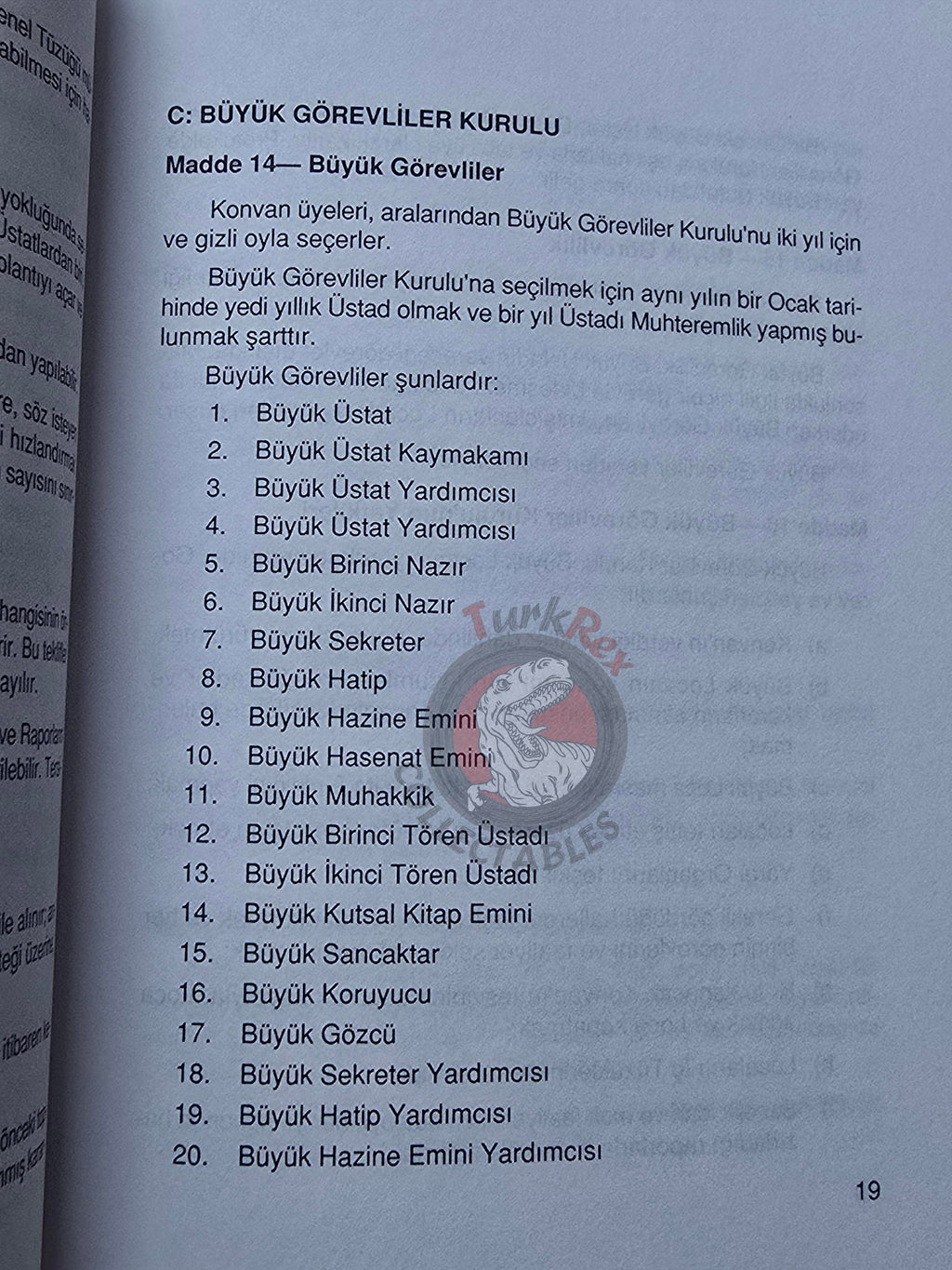 Basic Principles of Freemasonry and Constitution of the Grand Lodge 2006 Masonic Masons Turkish Turkey
