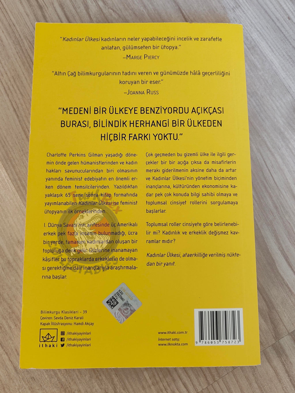 Charlotte Perkins Gilman – Herland 2018 Turkish Book Turkey