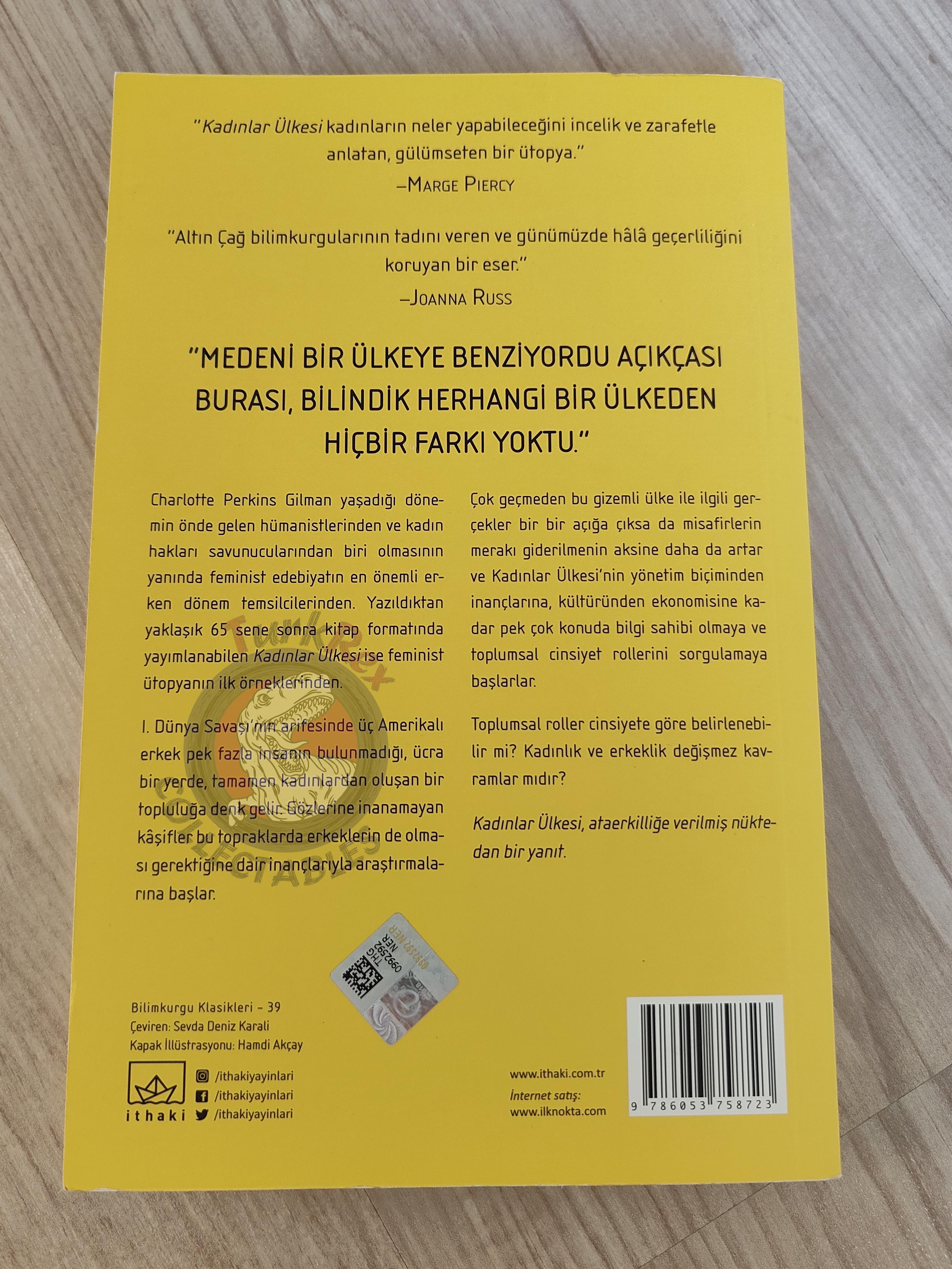 Charlotte Perkins Gilman – Herland 2018 Turkish Book Turkey