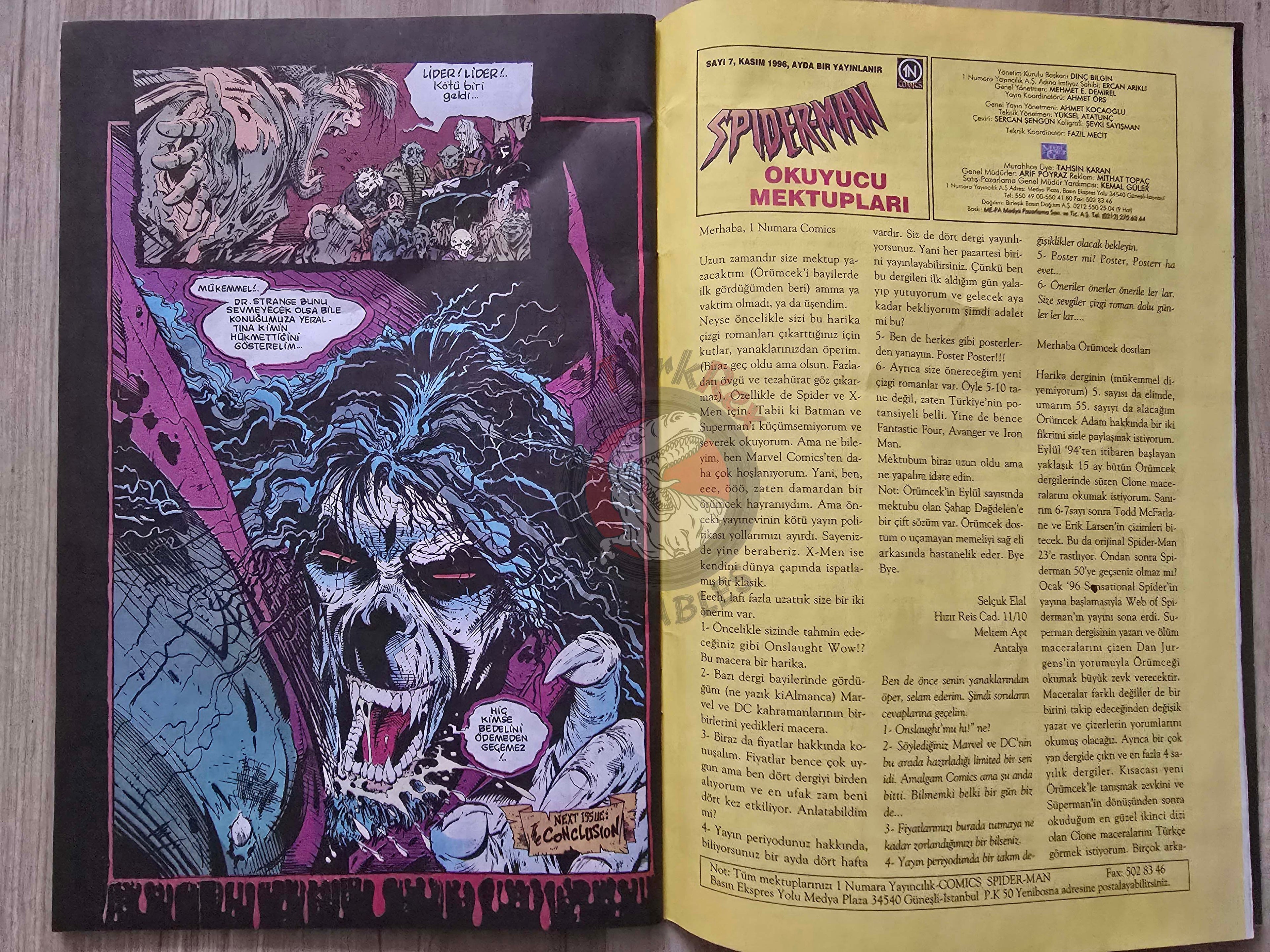 Spider-Man #7 1996 Turkish Comic Turkey Spider-Man #12 #13 Todd McFarlane