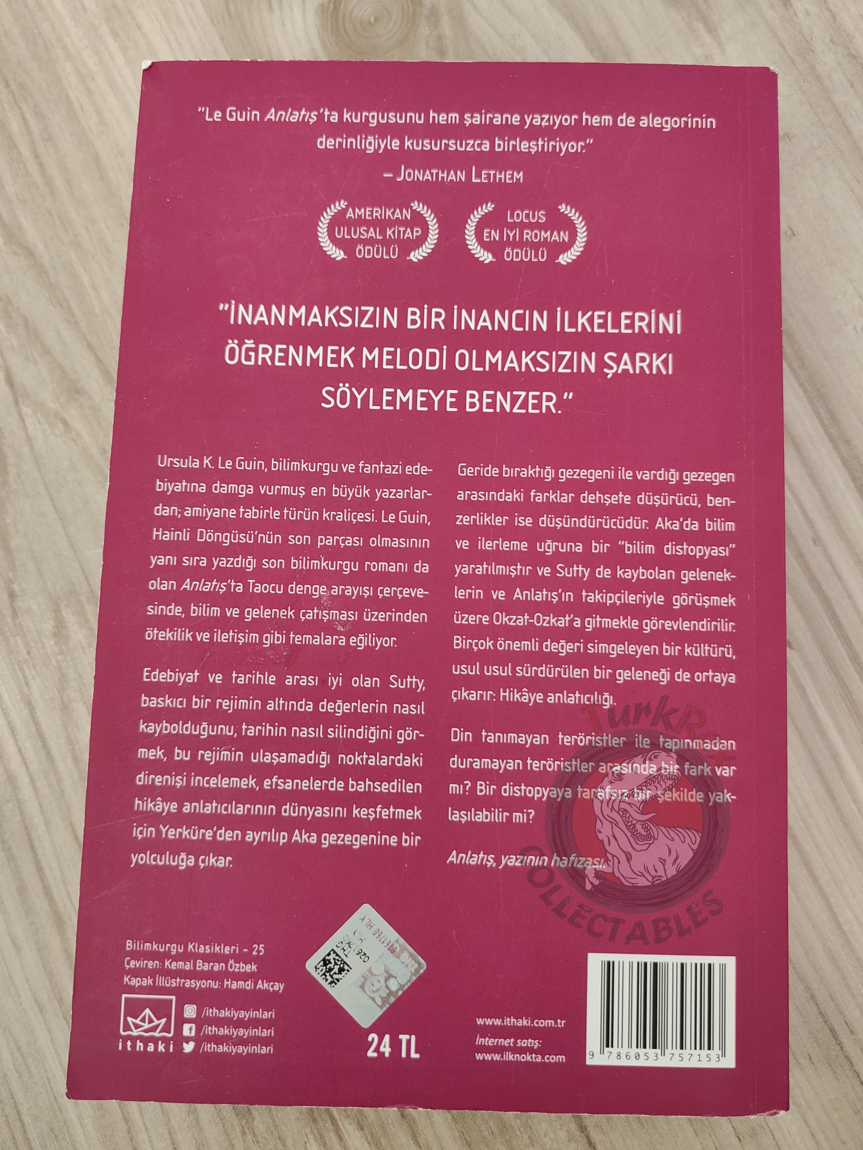 Ursula K. Le Guin – The Telling 2017 Turkish Book Turkey