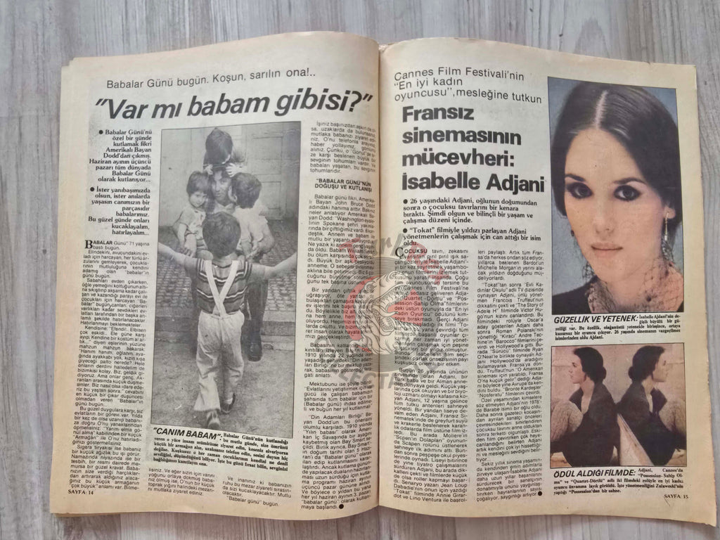 Turkish Magazine 8. Gün Turkey 1981 The Bani Sadr Affair Iran Ruhollah Khomeini Isabelle Adjani