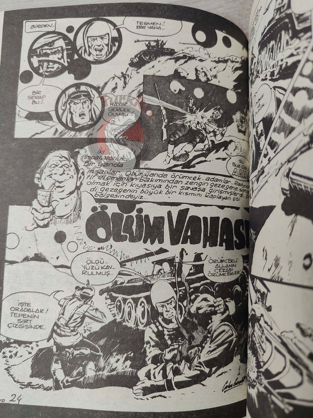 Süper Korku #12 late 80s Turkish Comic Turkey Warren Blazing Combat Eerie Vampirella