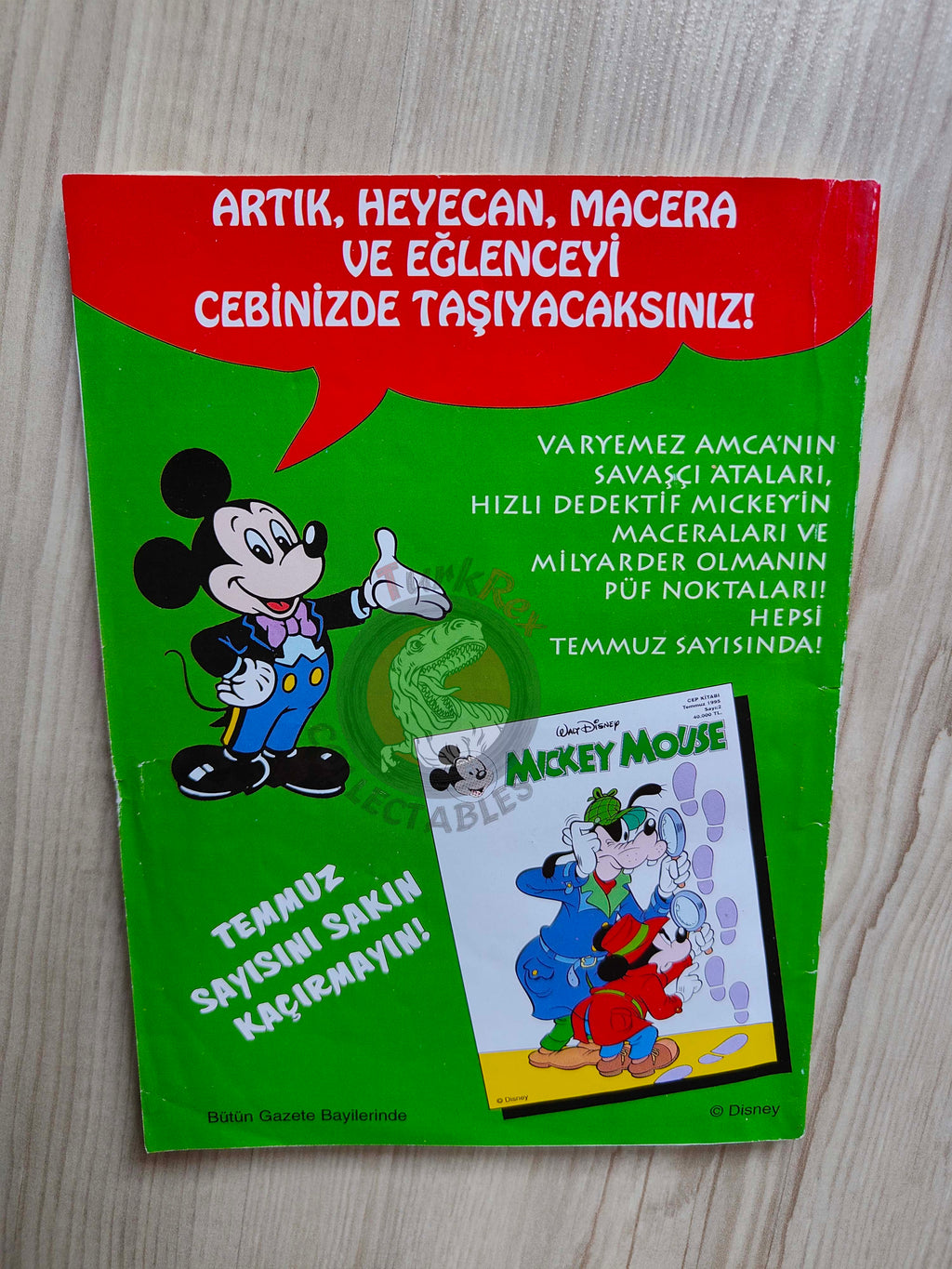 Mickey Mouse #1 1995 Turkish Comic Turkey Walt Disney Donald Duck