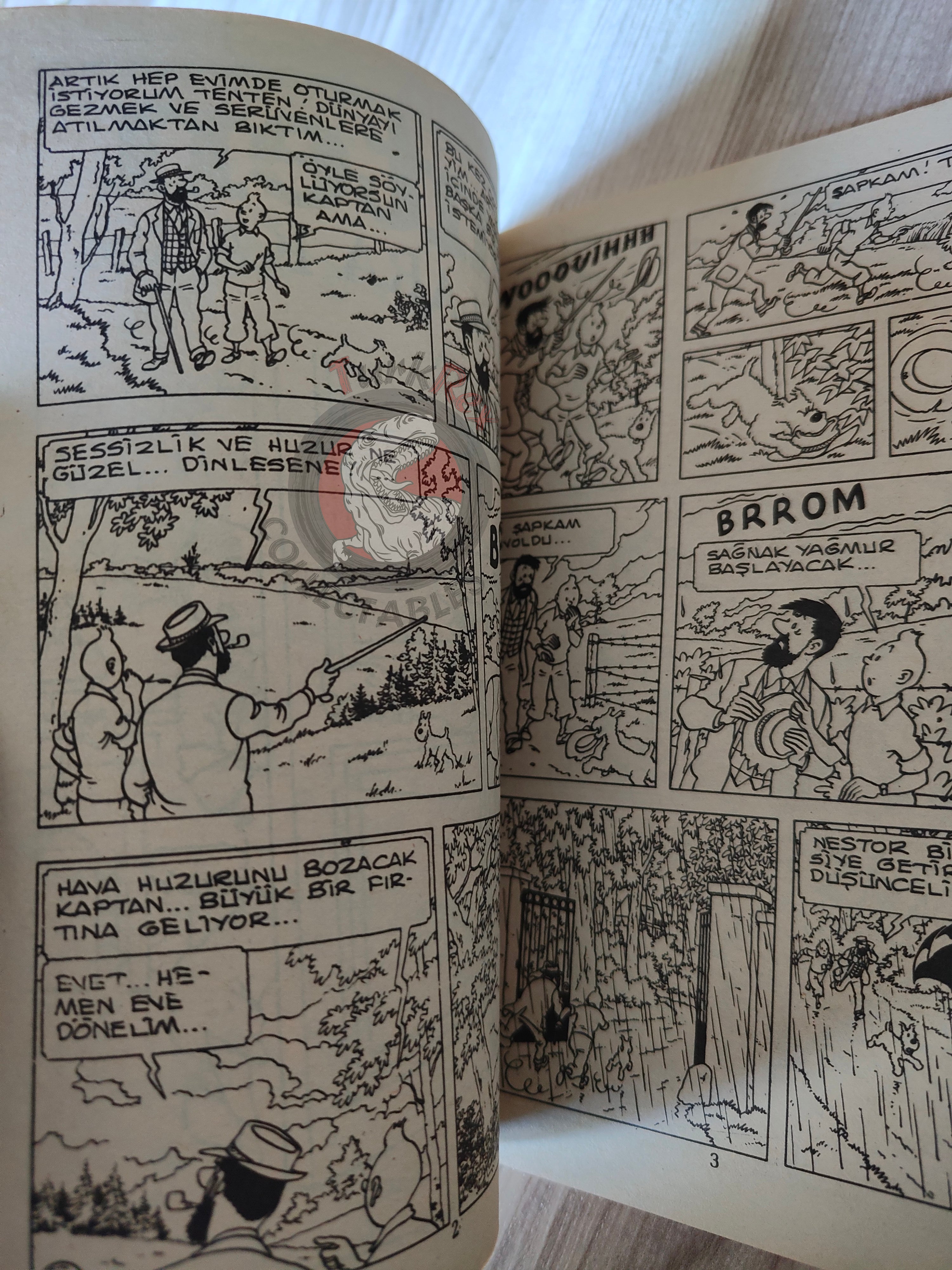 Tintin – The Calculus Affair mid 1980s Turkish Edition Comic Turkey 1