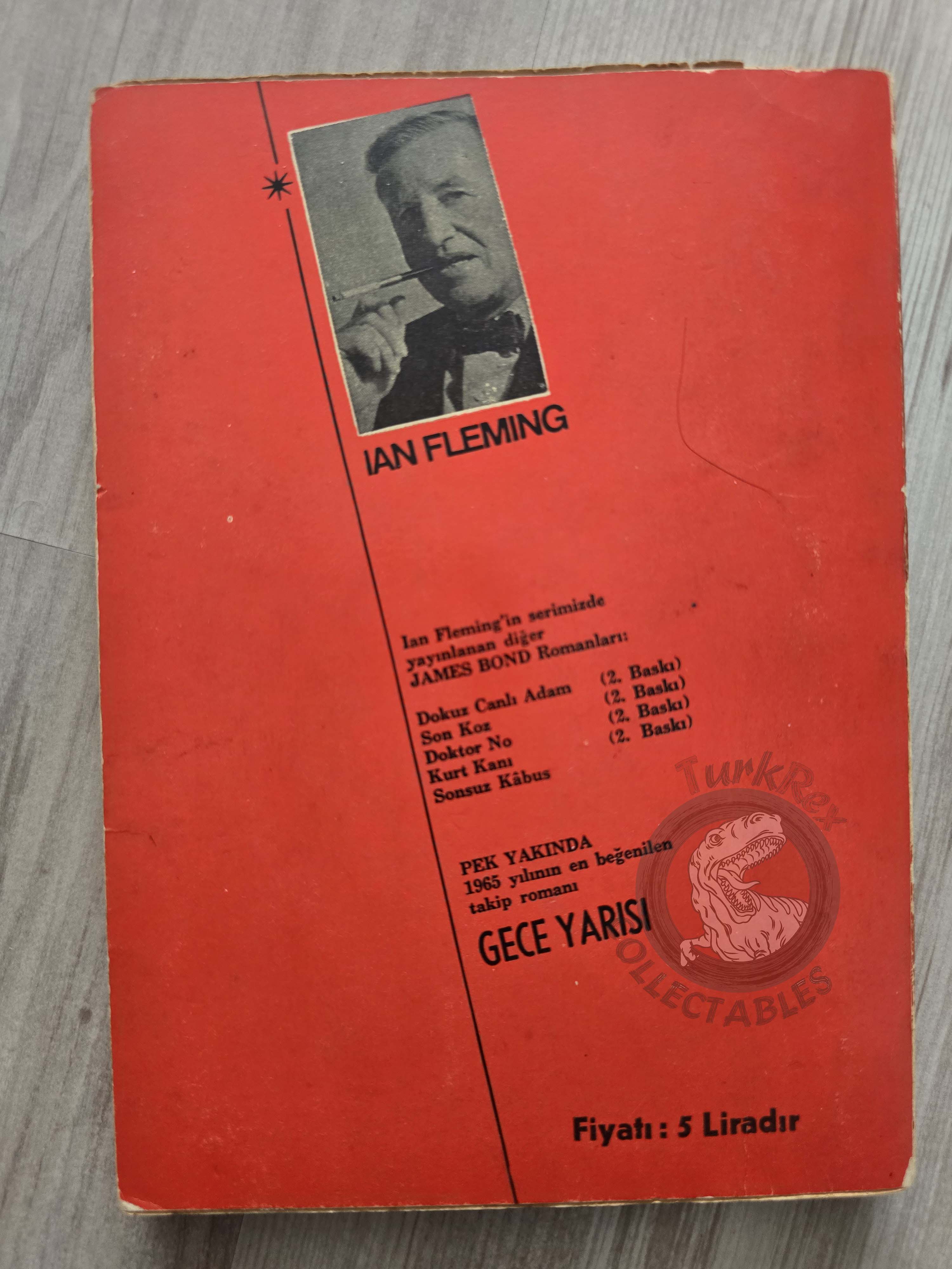 James Bond - From Russia With Love 1965 1st Turkish Book Turkey Ian Fleming